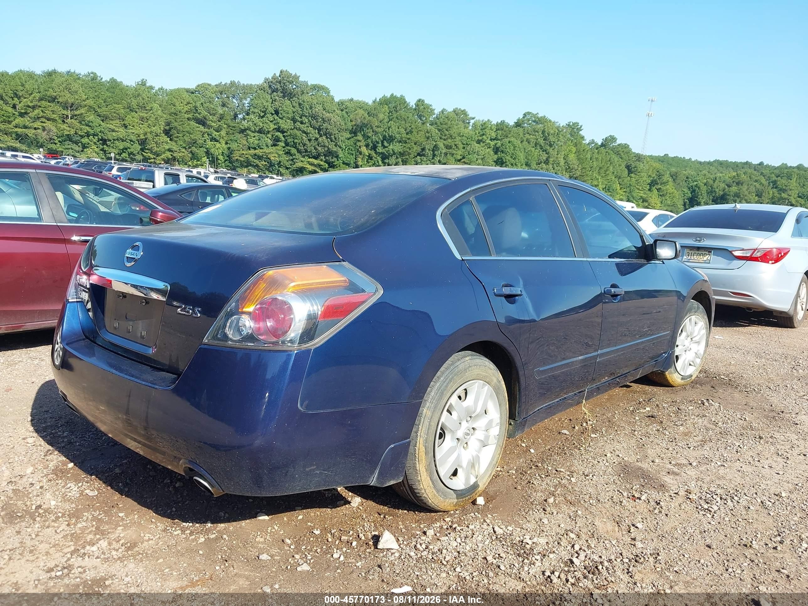 2011 Nissan Altima 2.5 S Blue vin: 1N4AL2AP7BN481279