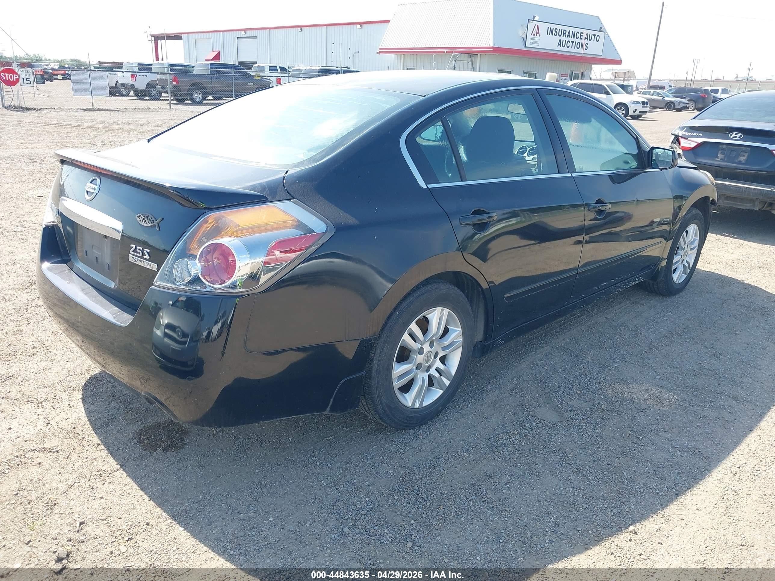 2011 Nissan Altima 2.5 S Black vin: 1N4AL2AP7BN497837