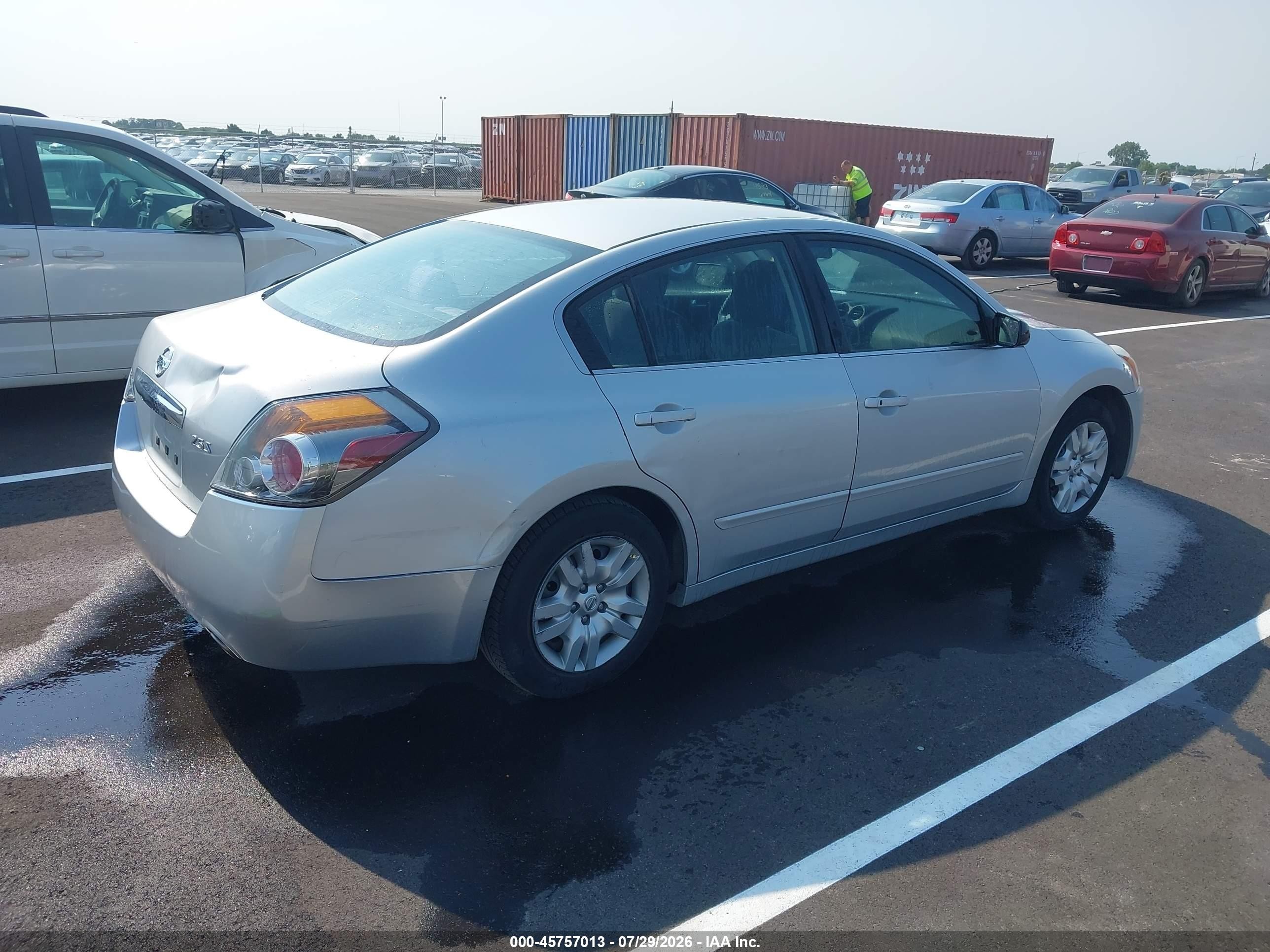 2012 Nissan Altima 2.5 S Silver vin: 1N4AL2AP7CC127307