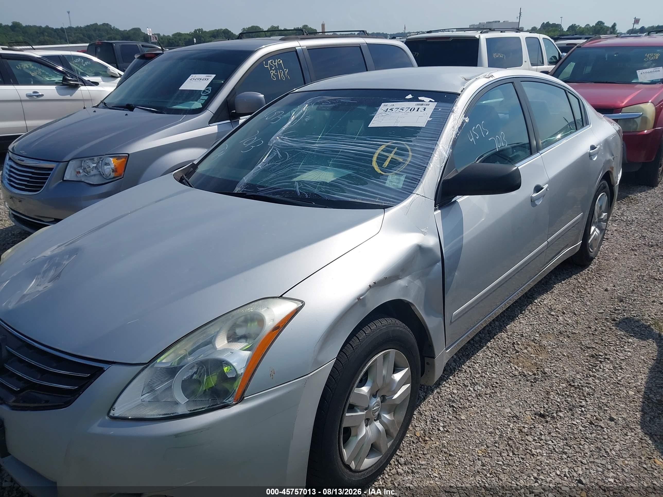 2012 Nissan Altima 2.5 S Silver vin: 1N4AL2AP7CC127307