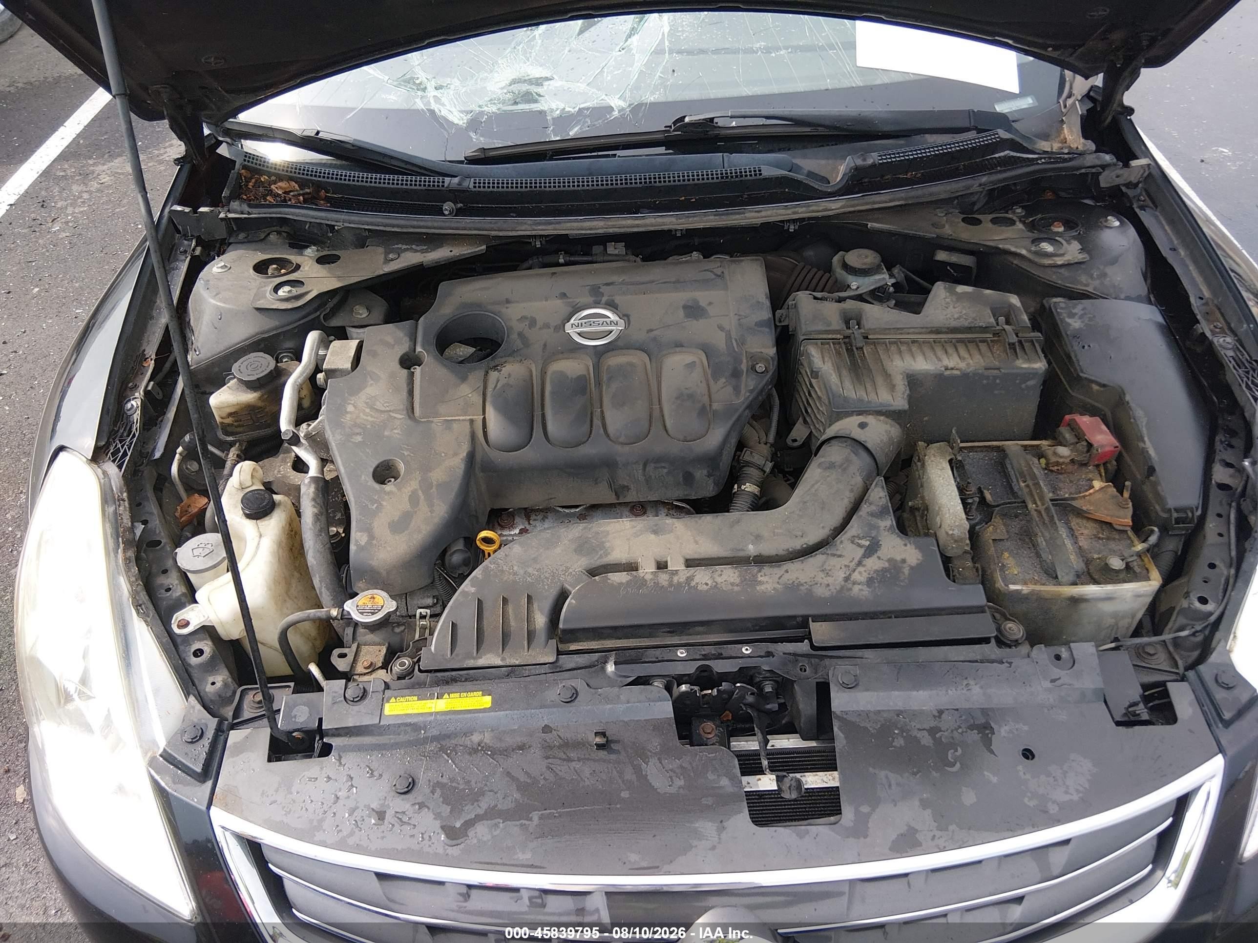 2012 Nissan Altima 2.5 S Black vin: 1N4AL2AP7CC136881