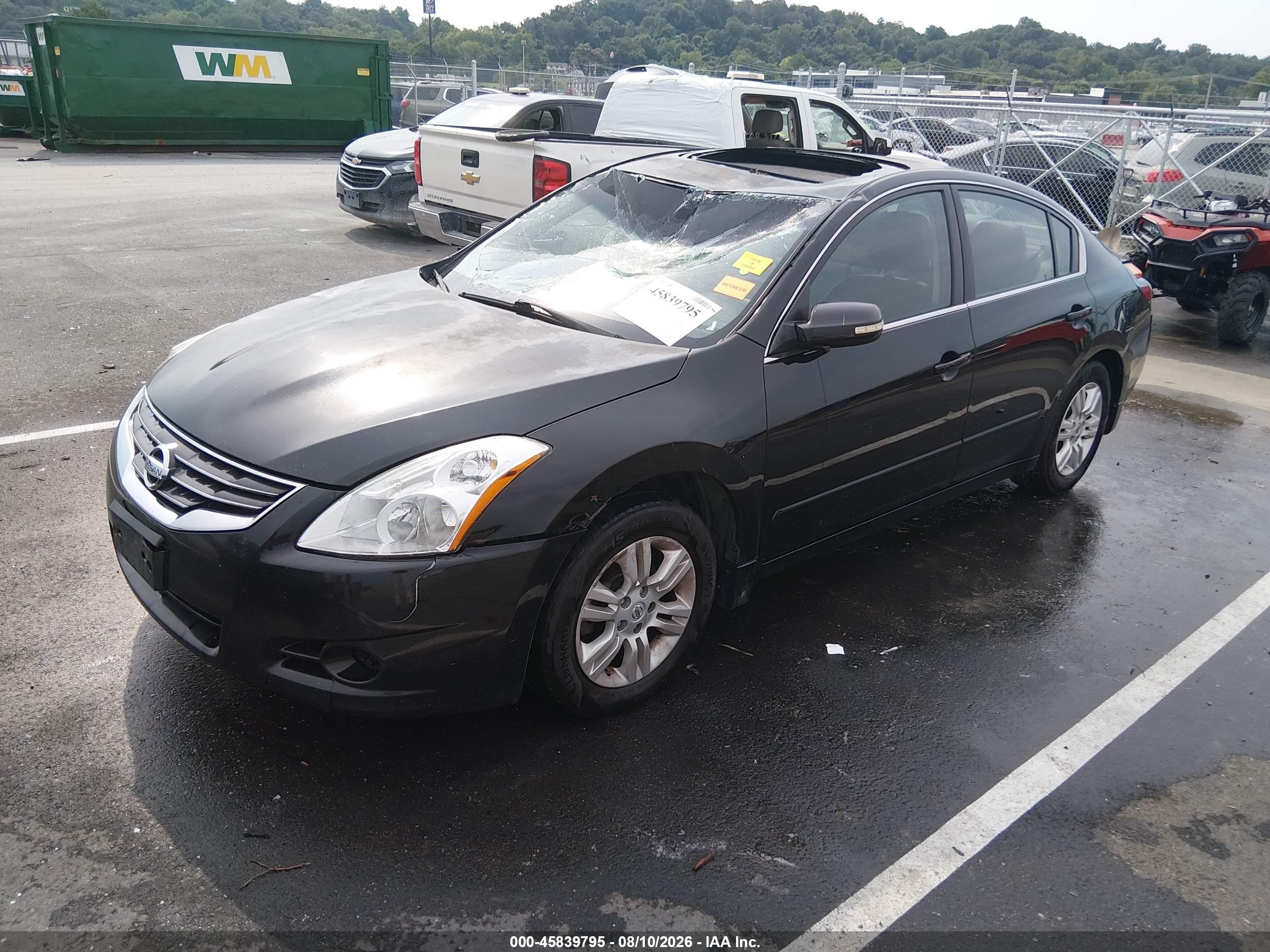 2012 Nissan Altima 2.5 S Black vin: 1N4AL2AP7CC136881