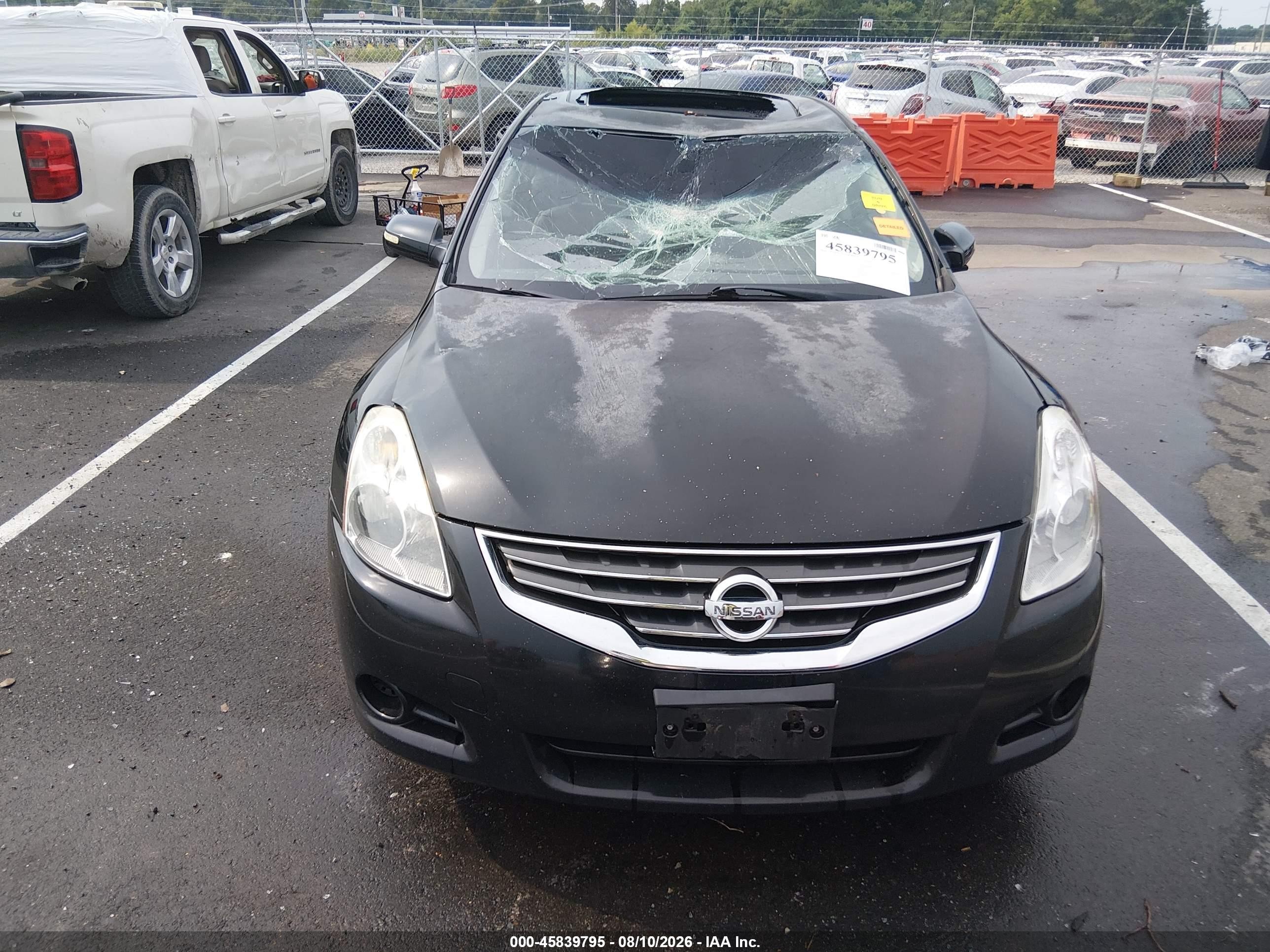 2012 Nissan Altima 2.5 S Black vin: 1N4AL2AP7CC136881
