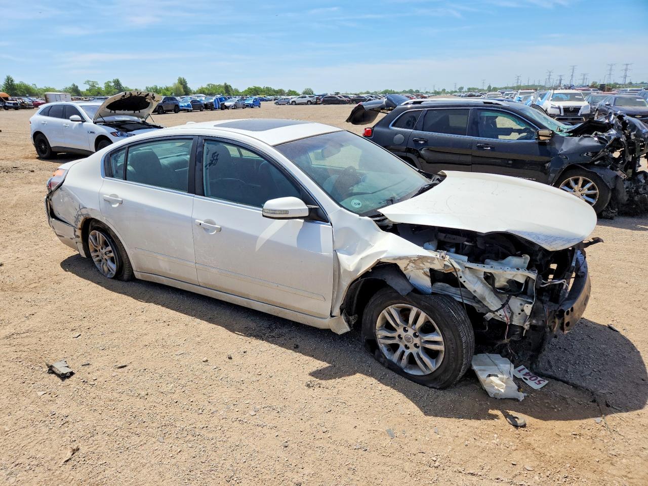 2012 Nissan Altima 2.5 White vin: 1N4AL2AP7CC140655