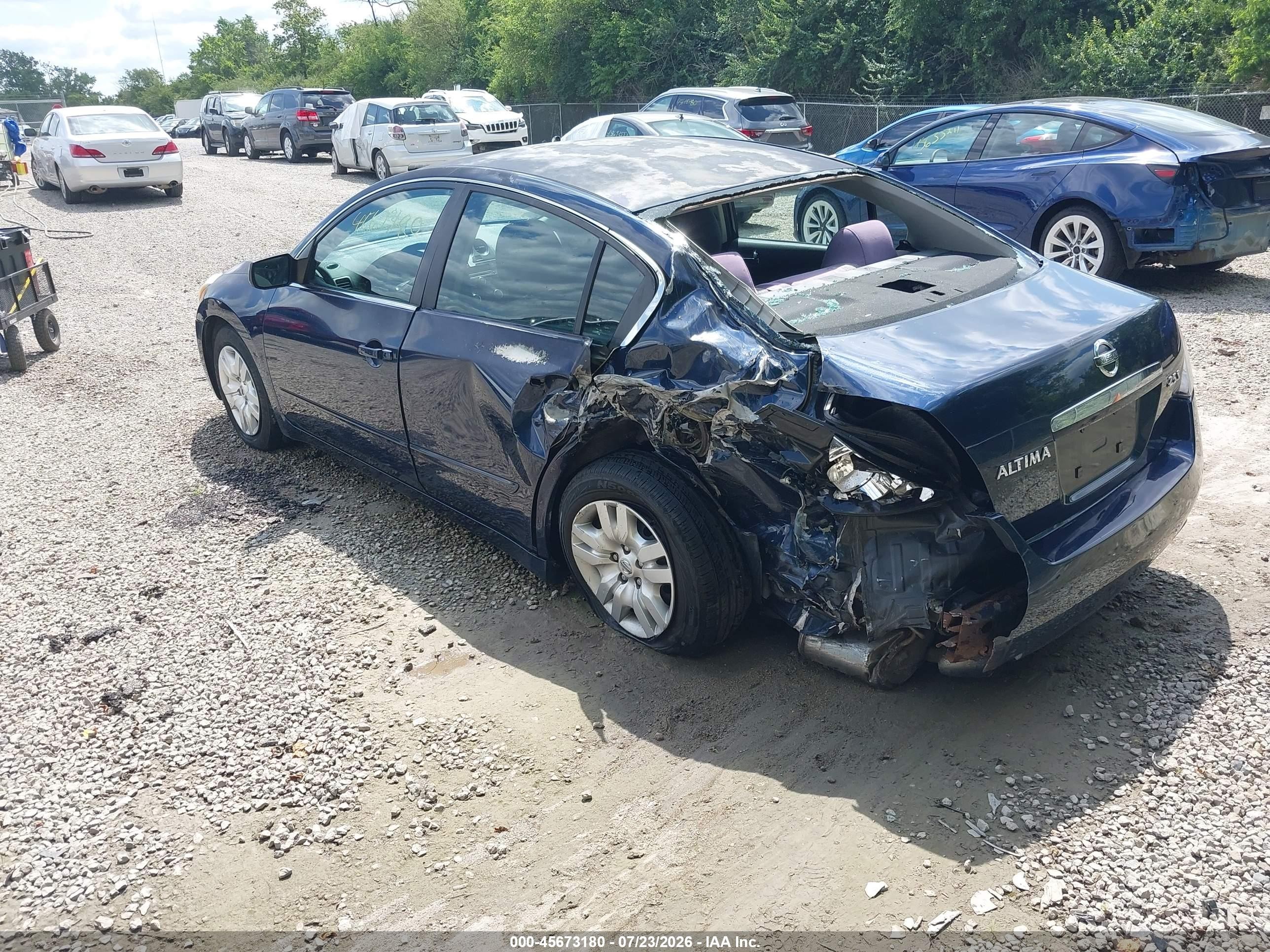 2012 Nissan Altima 2.5 S Синий vin: 1N4AL2AP7CC151512