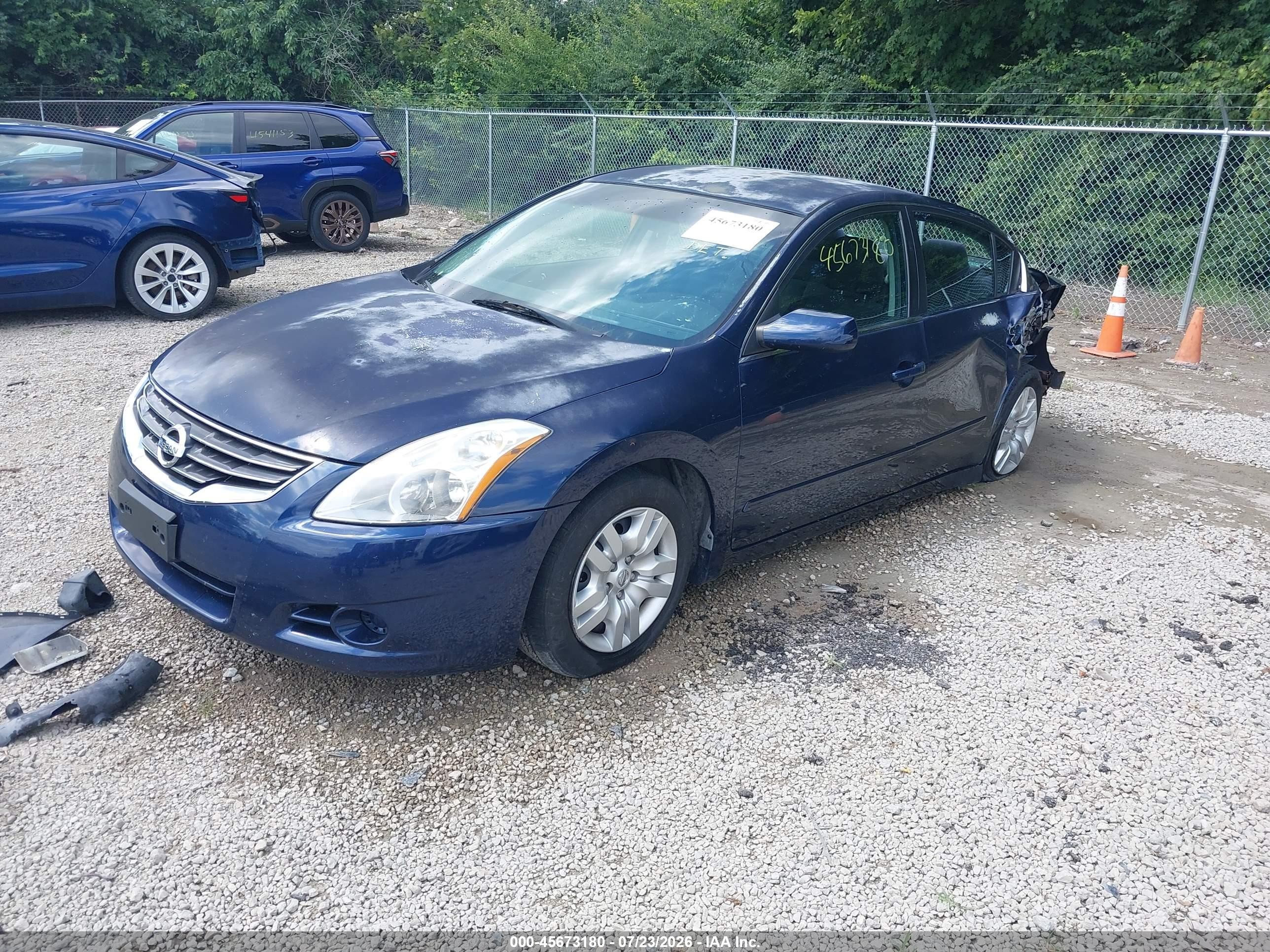 2012 Nissan Altima 2.5 S Синий vin: 1N4AL2AP7CC151512