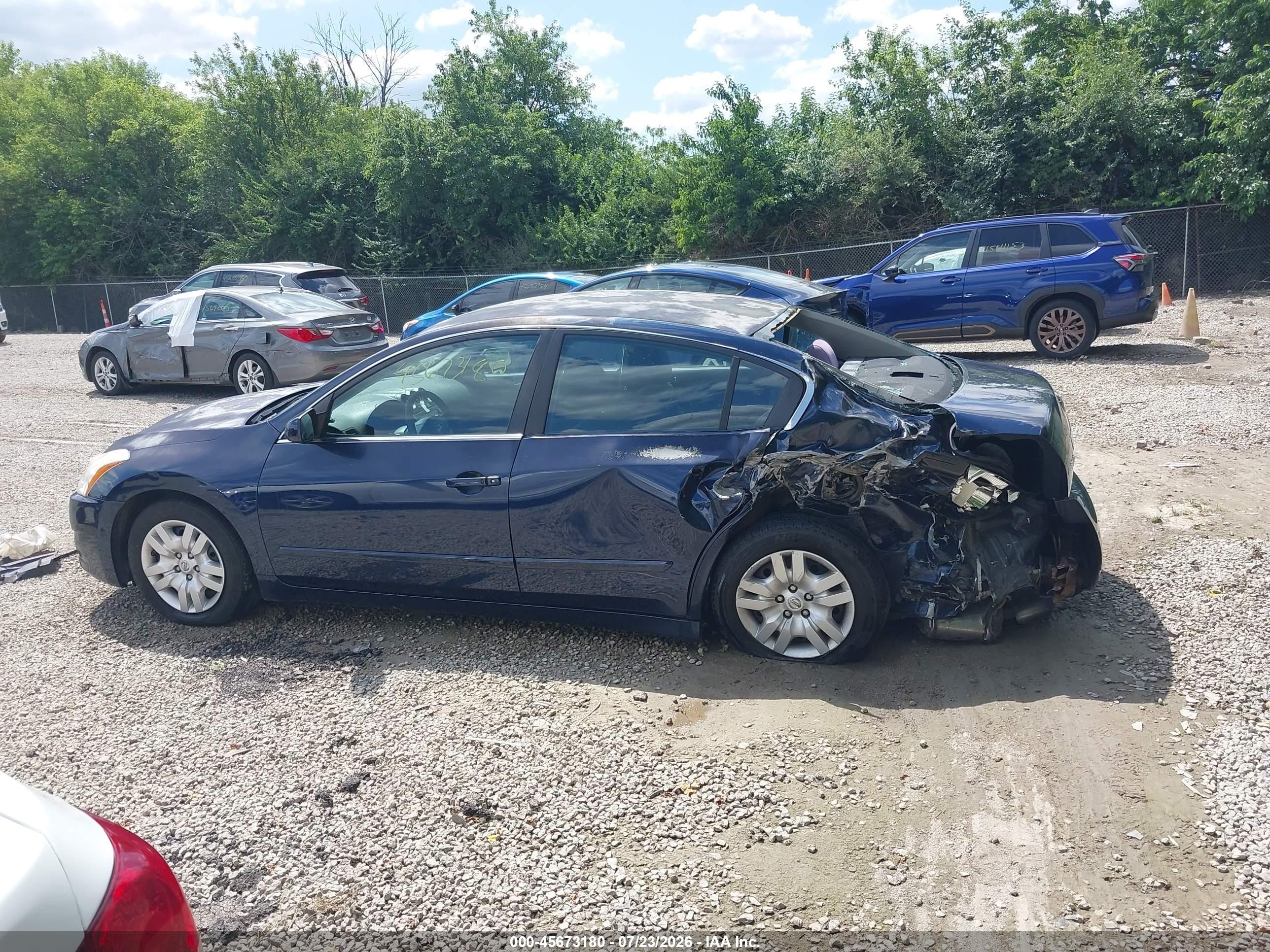 2012 Nissan Altima 2.5 S Синий vin: 1N4AL2AP7CC151512