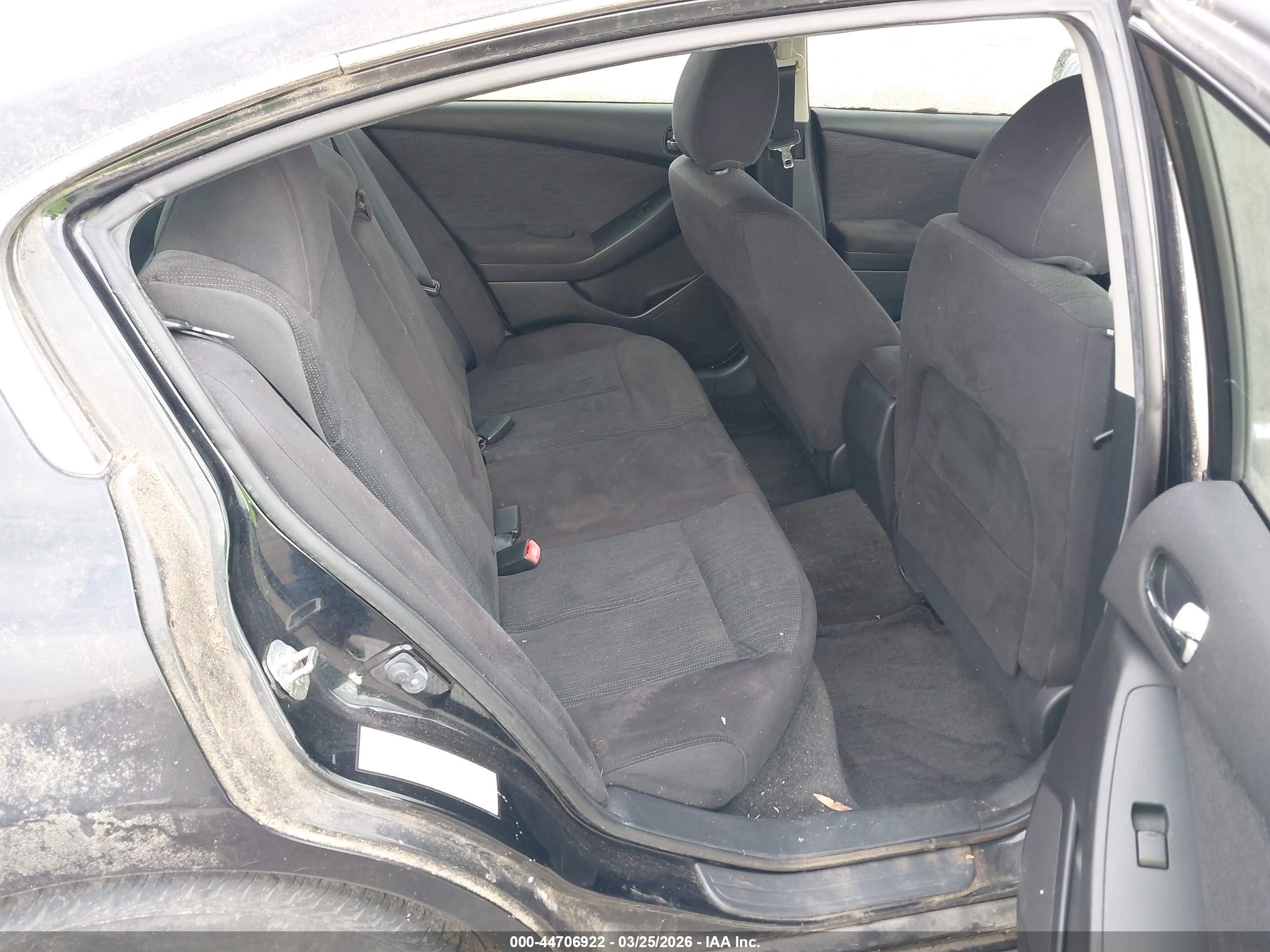 2012 Nissan Altima 2.5 S Black vin: 1N4AL2AP7CC152627