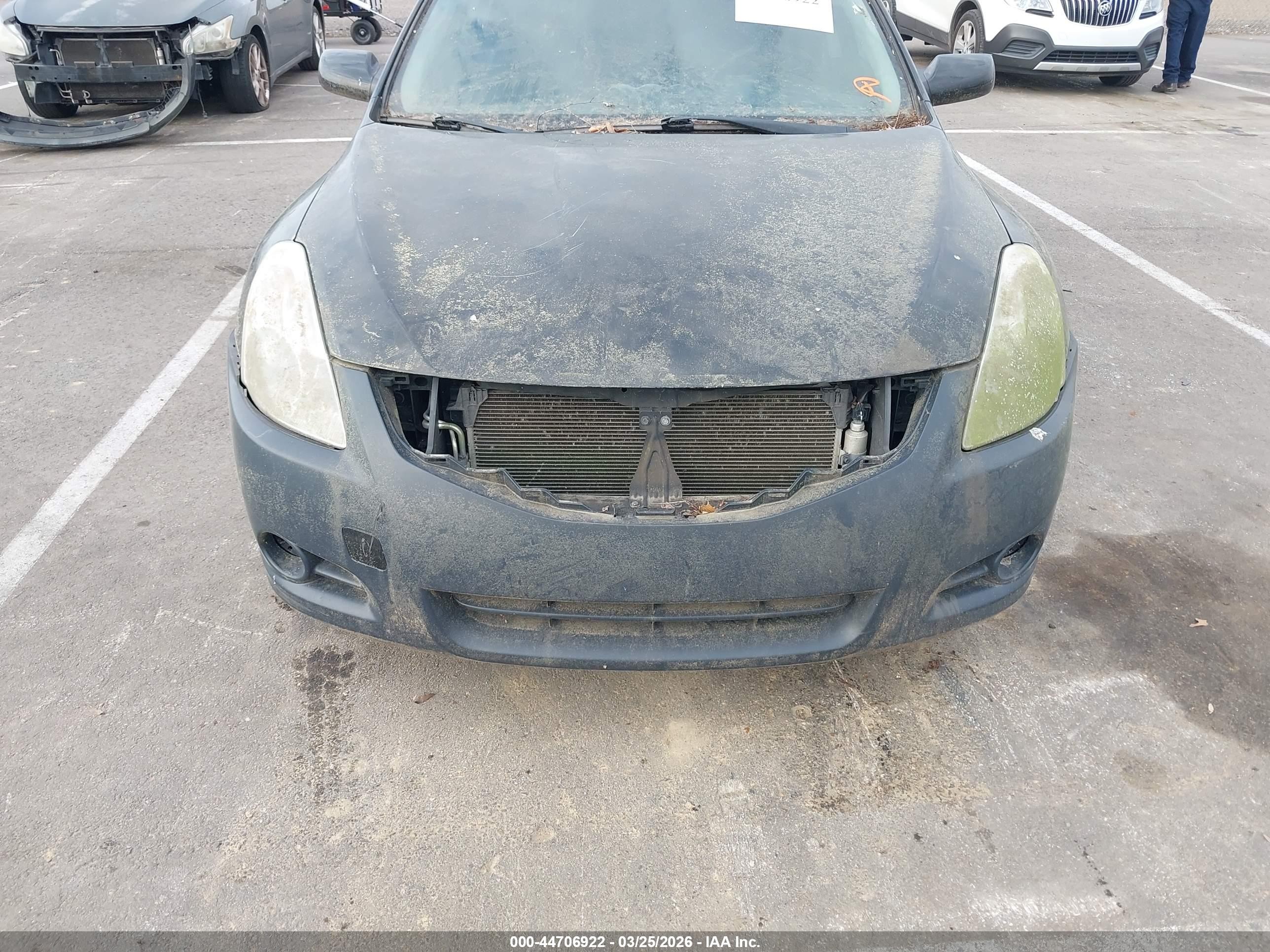 2012 Nissan Altima 2.5 S Black vin: 1N4AL2AP7CC152627
