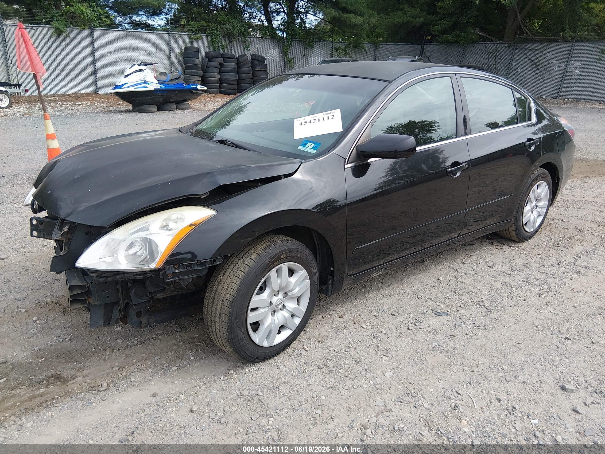 2012 Nissan Altima 2.5 S Black vin: 1N4AL2AP7CC180170