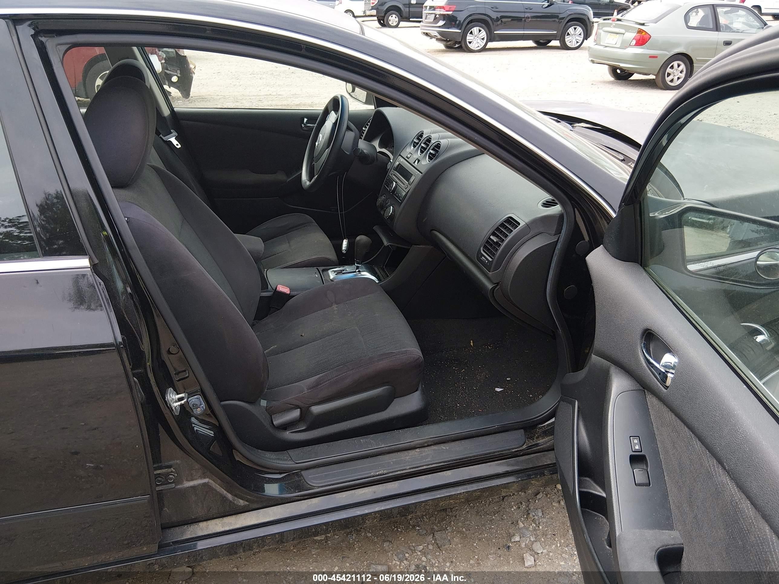 2012 Nissan Altima 2.5 S Black vin: 1N4AL2AP7CC180170