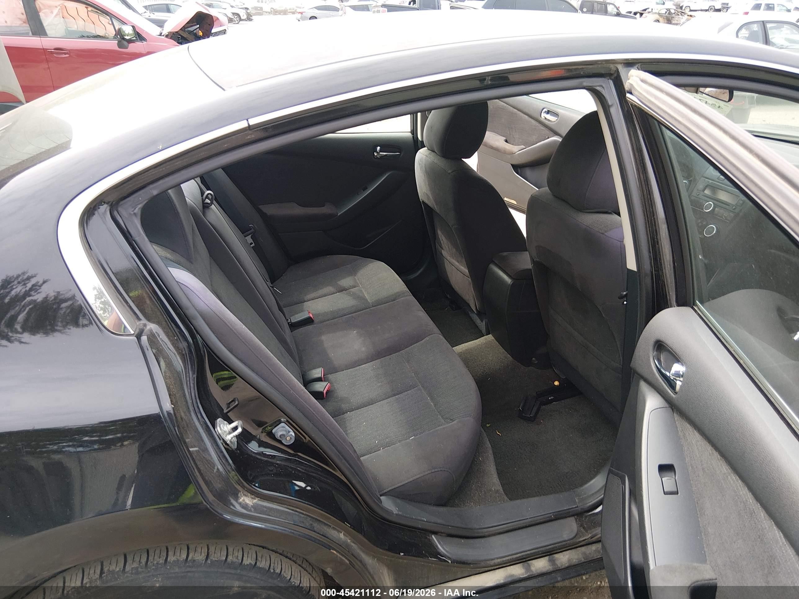 2012 Nissan Altima 2.5 S Black vin: 1N4AL2AP7CC180170