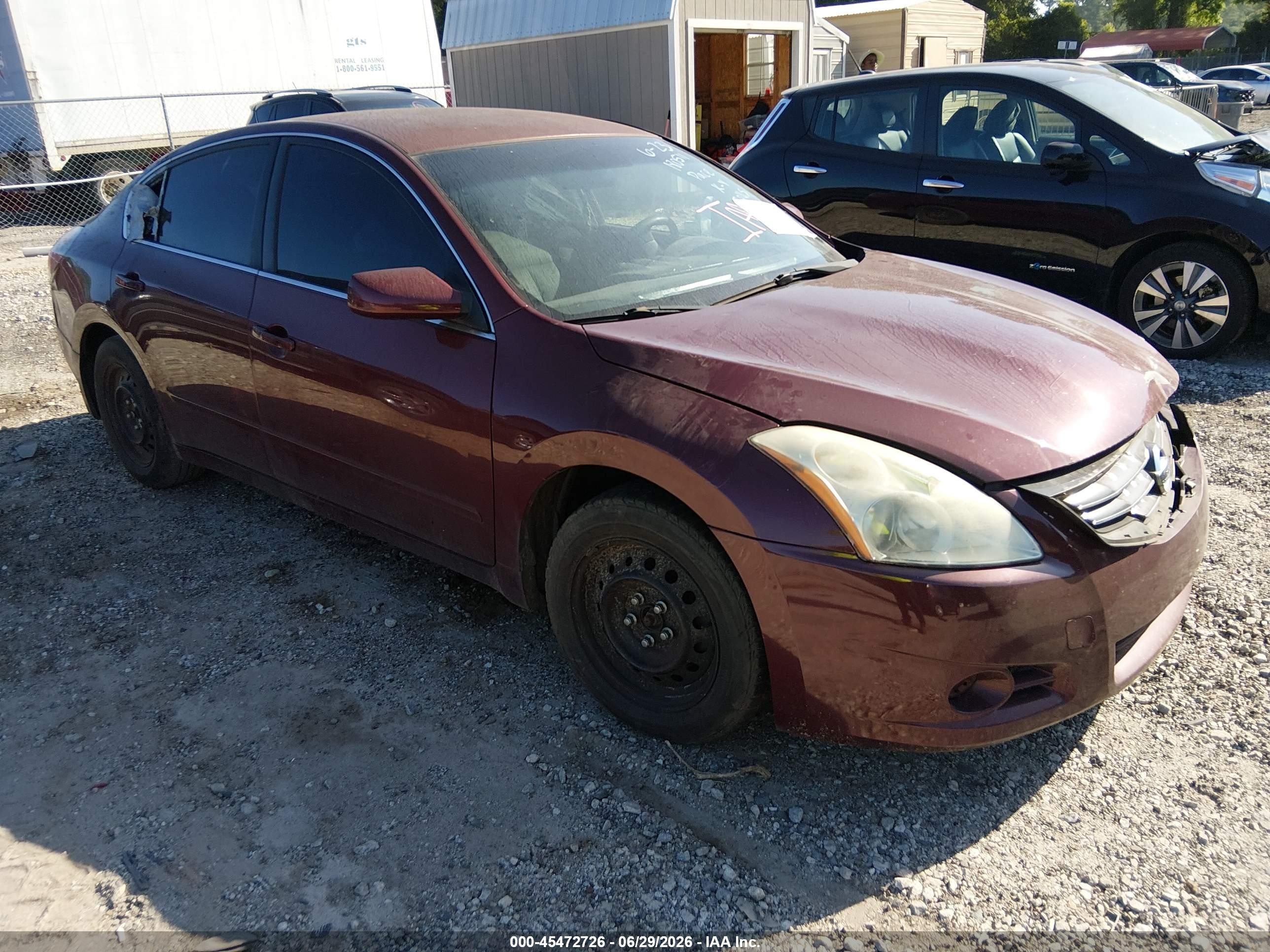2012 Nissan Altima 2.5 S Red vin: 1N4AL2AP7CC180511