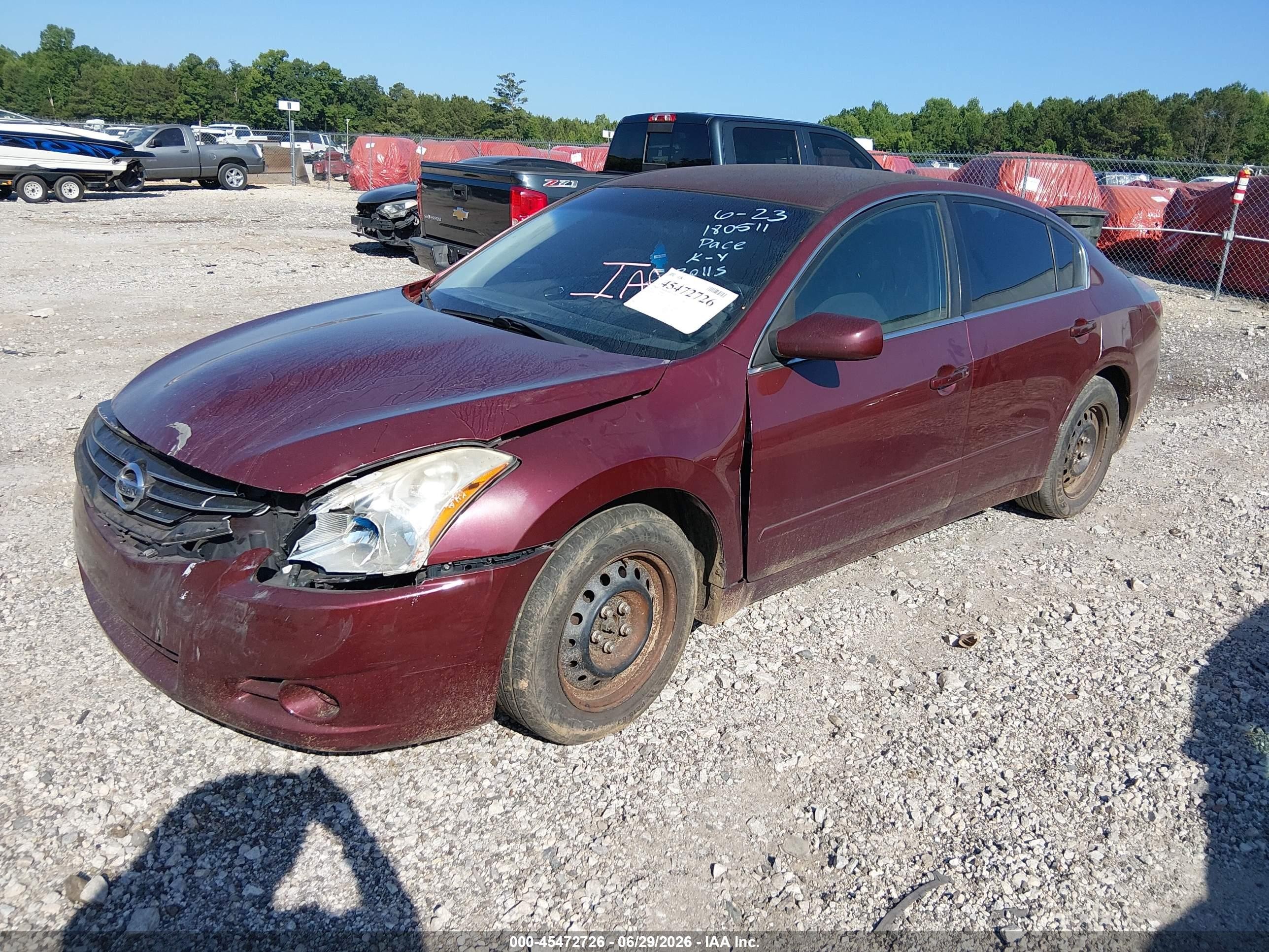 2012 Nissan Altima 2.5 S Red vin: 1N4AL2AP7CC180511