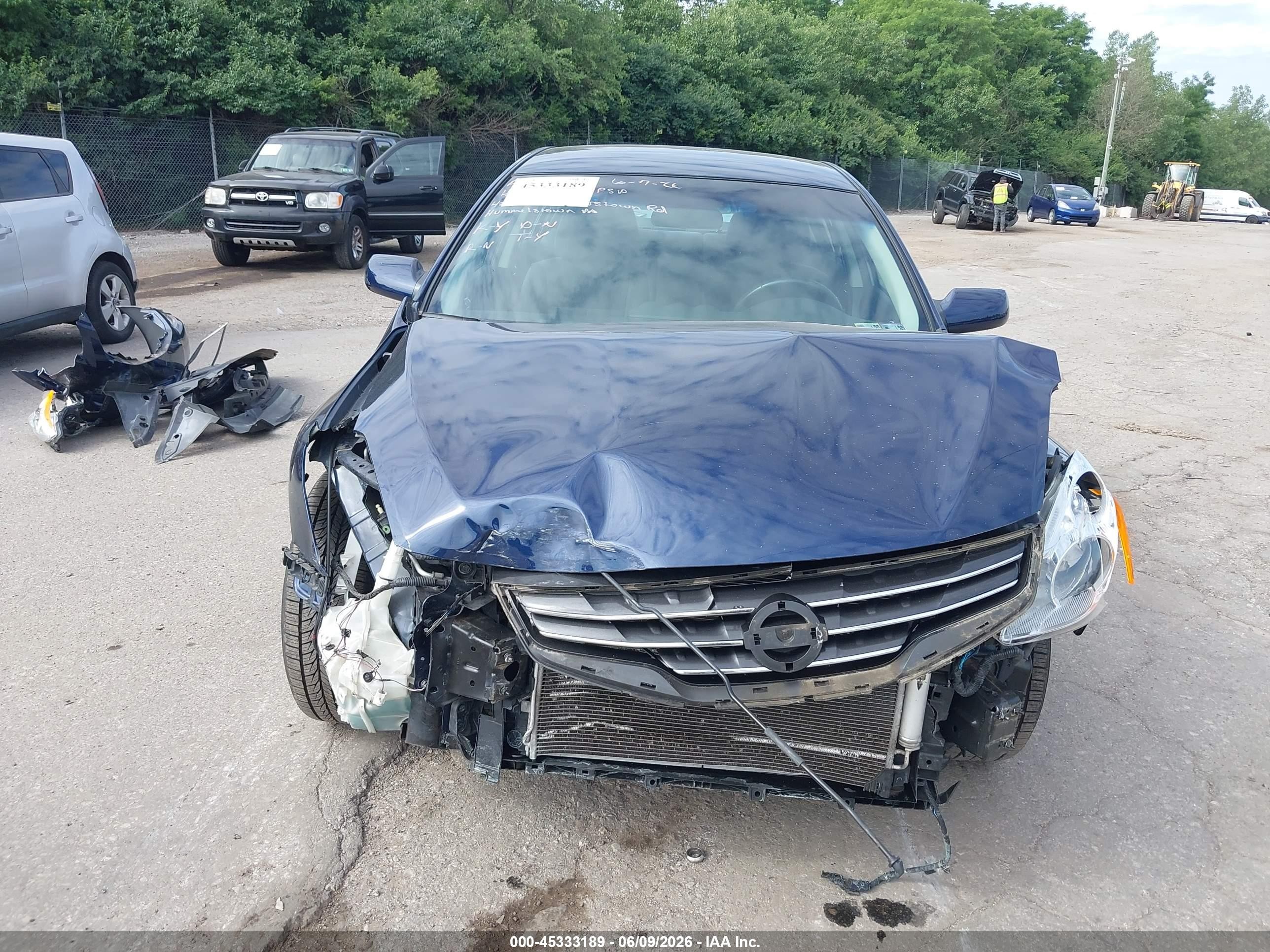 2012 Nissan Altima 2.5 S Синий vin: 1N4AL2AP7CC221008