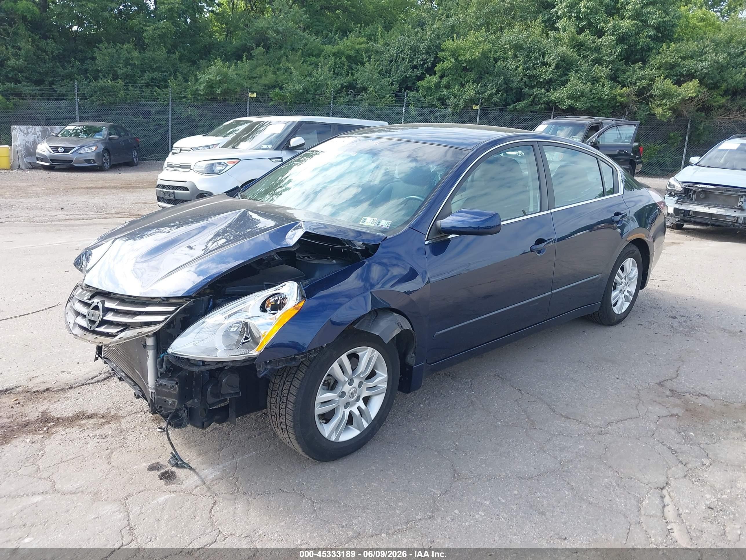 2012 Nissan Altima 2.5 S Синий vin: 1N4AL2AP7CC221008