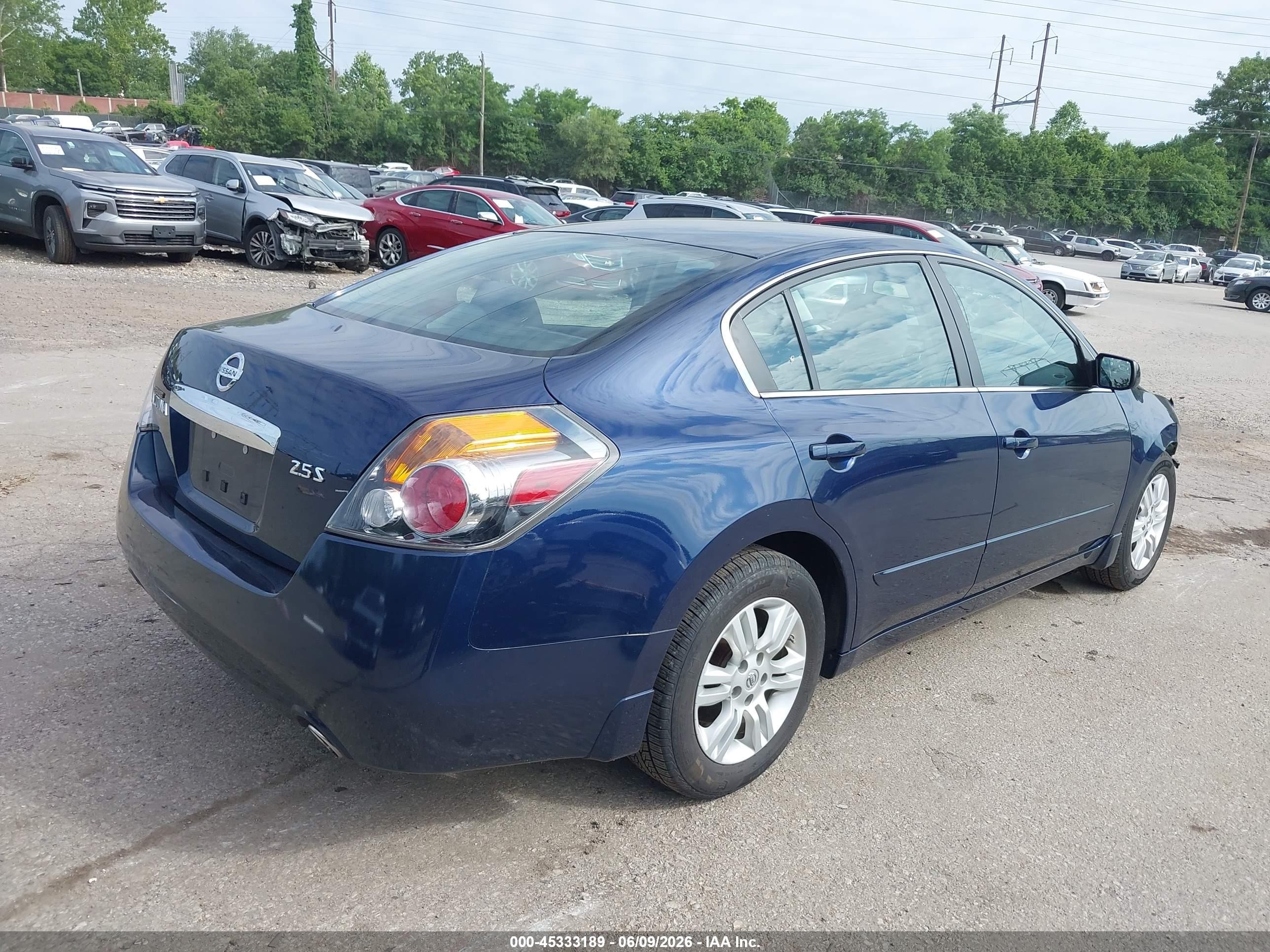 2012 Nissan Altima 2.5 S Синий vin: 1N4AL2AP7CC221008