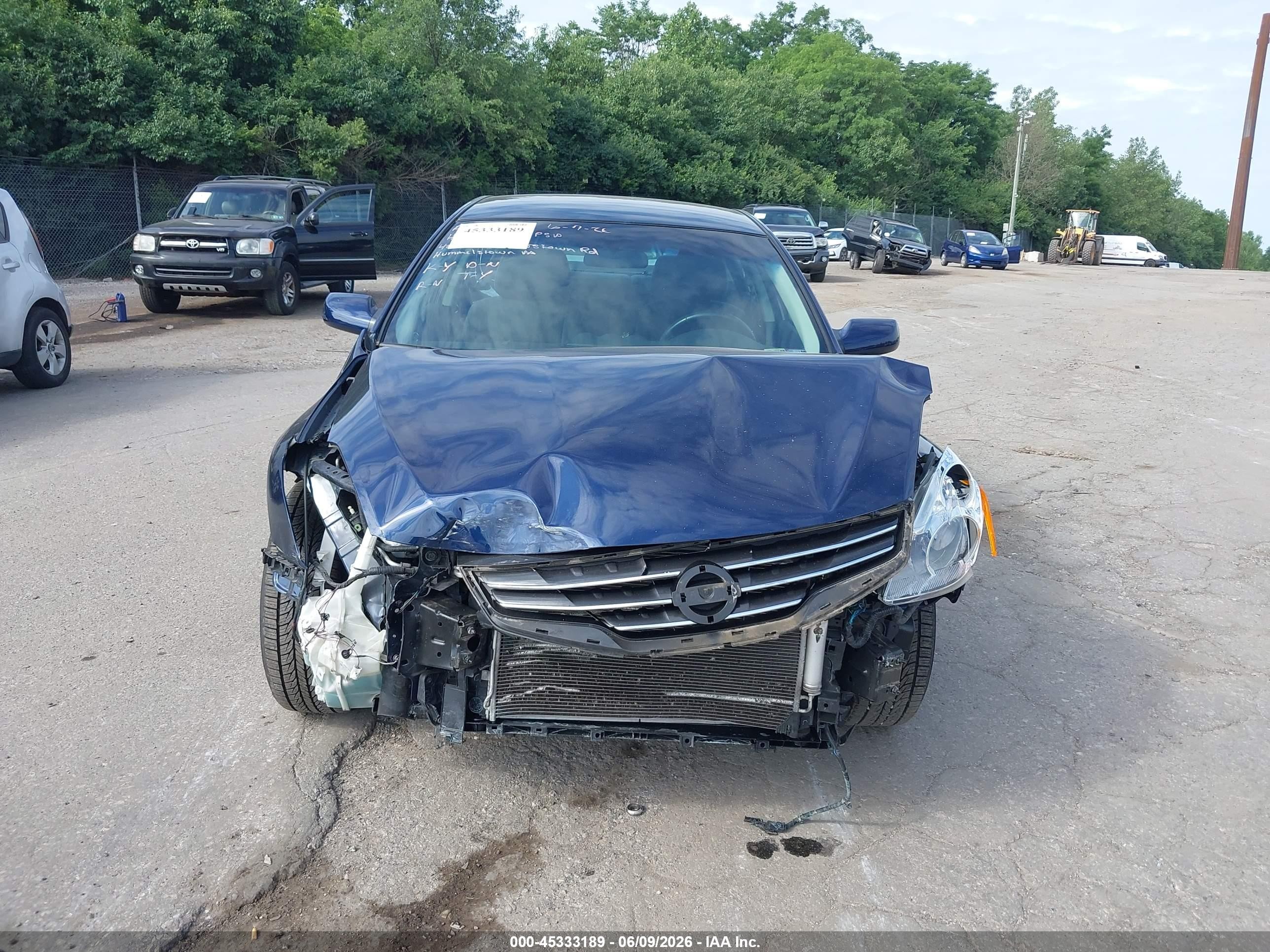 2012 Nissan Altima 2.5 S Синий vin: 1N4AL2AP7CC221008