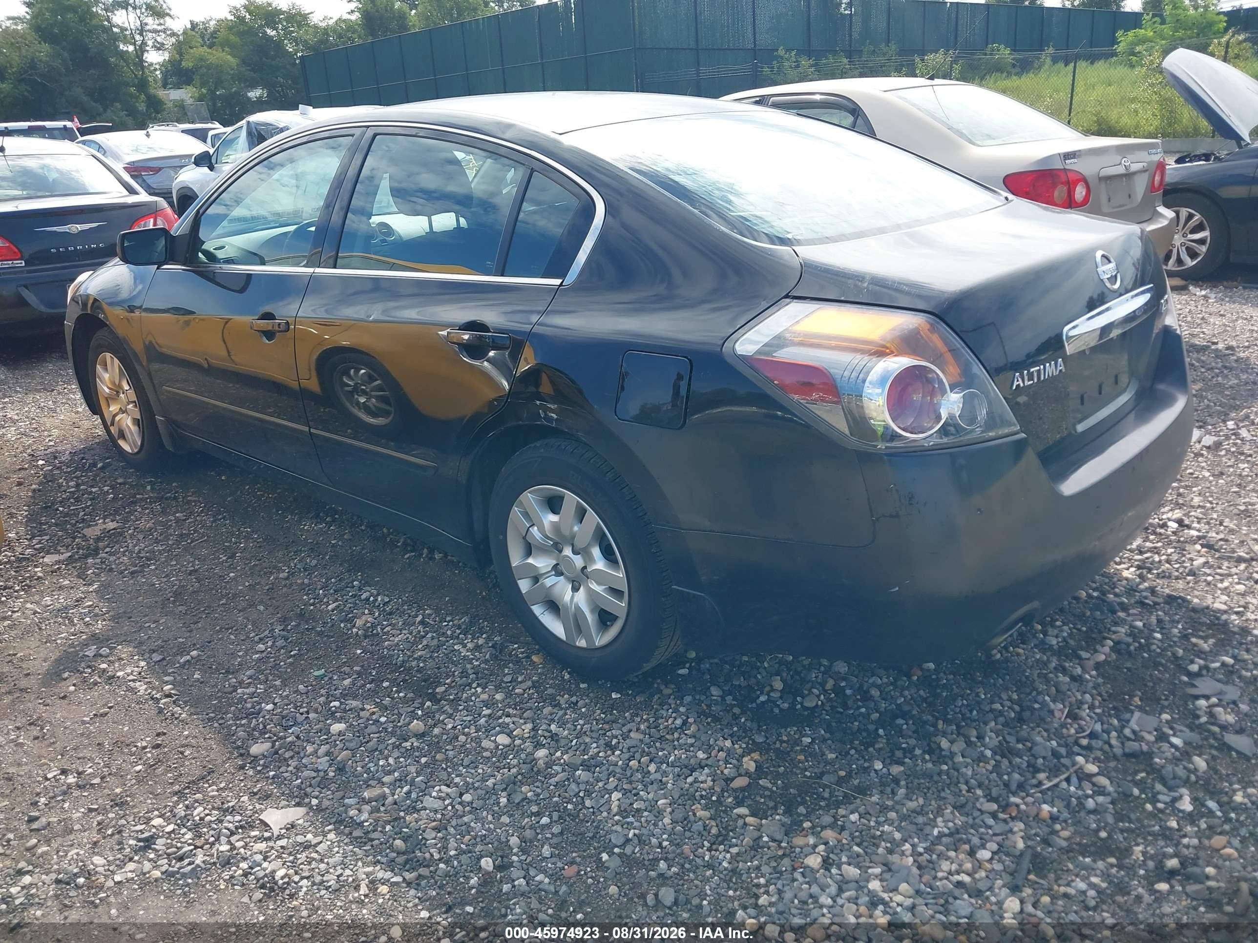 2012 Nissan Altima 2.5 S Black vin: 1N4AL2AP7CN402484