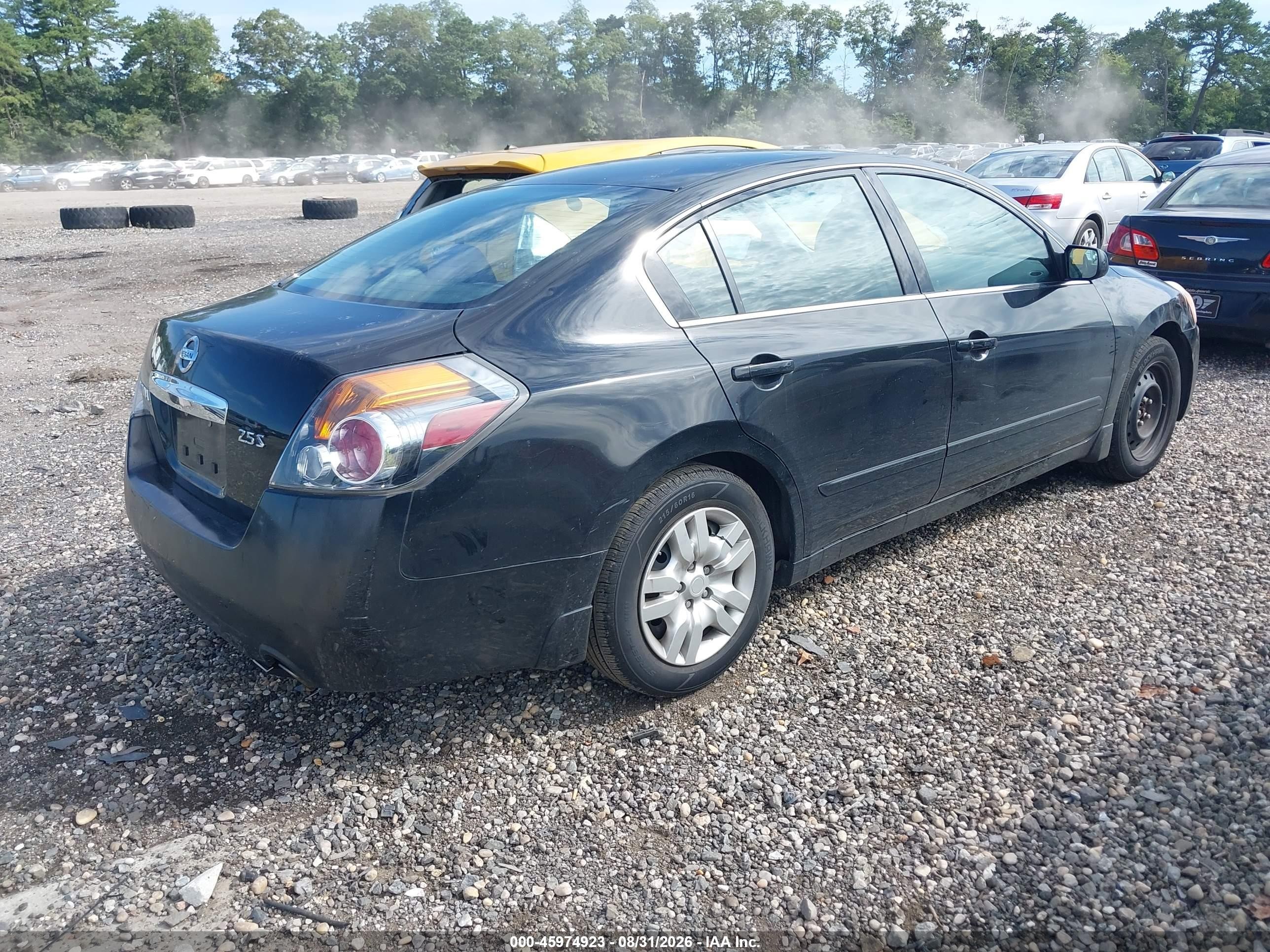 2012 Nissan Altima 2.5 S Black vin: 1N4AL2AP7CN402484