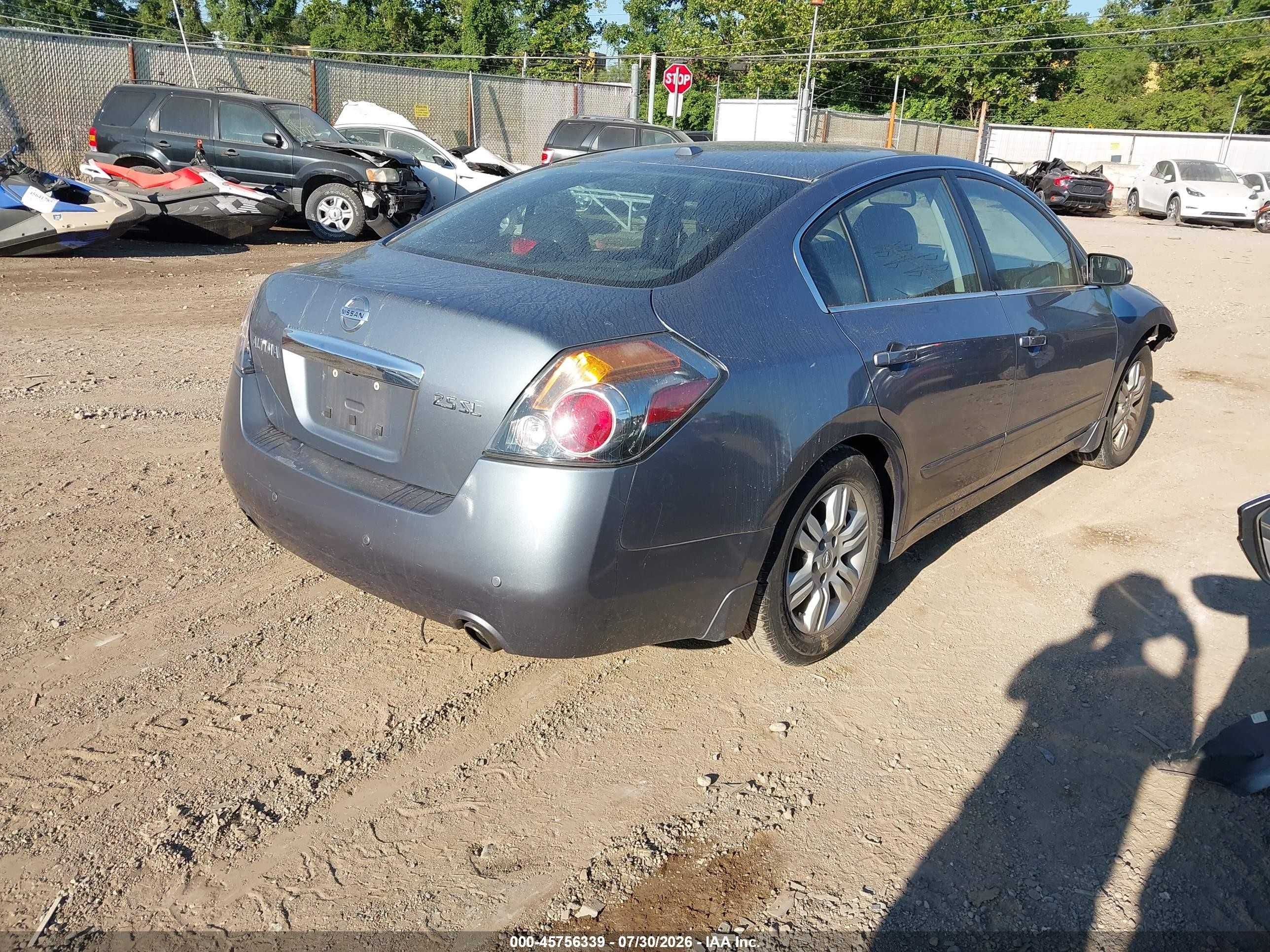 2012 Nissan Altima 2.5 S Серый vin: 1N4AL2AP7CN411301