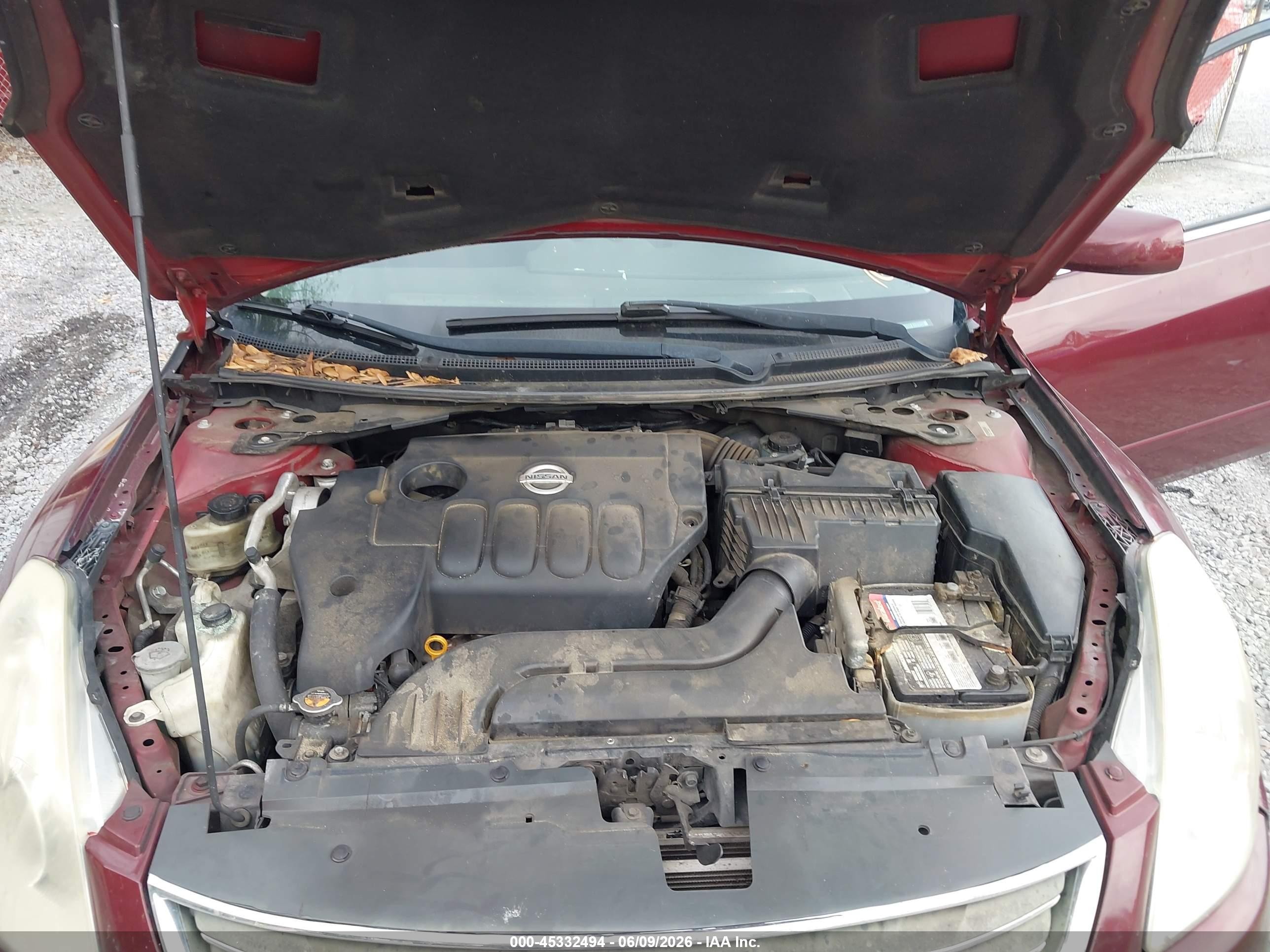 2012 Nissan Altima 2.5 S Maroon vin: 1N4AL2AP7CN436649