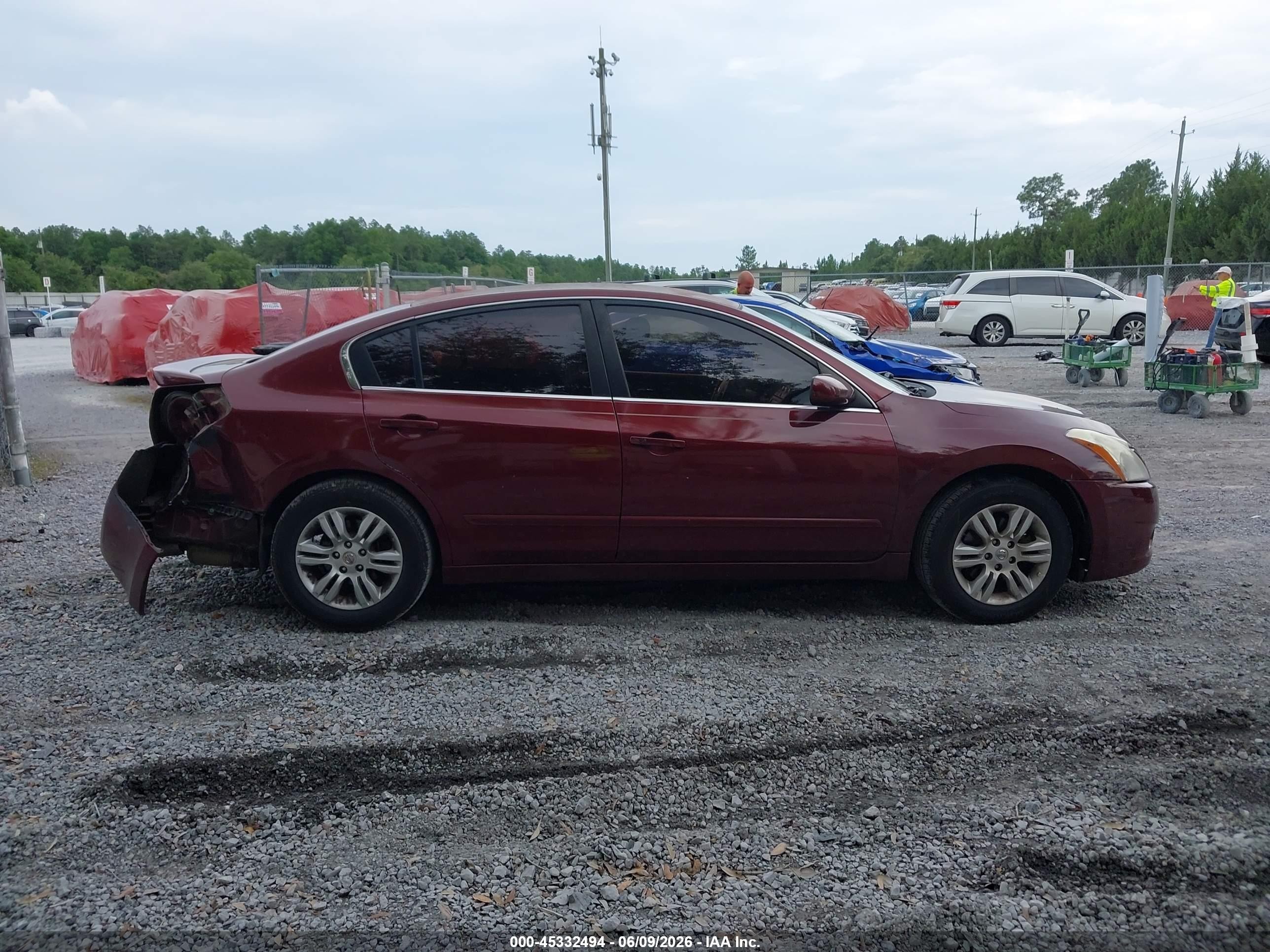 2012 Nissan Altima 2.5 S Maroon vin: 1N4AL2AP7CN436649