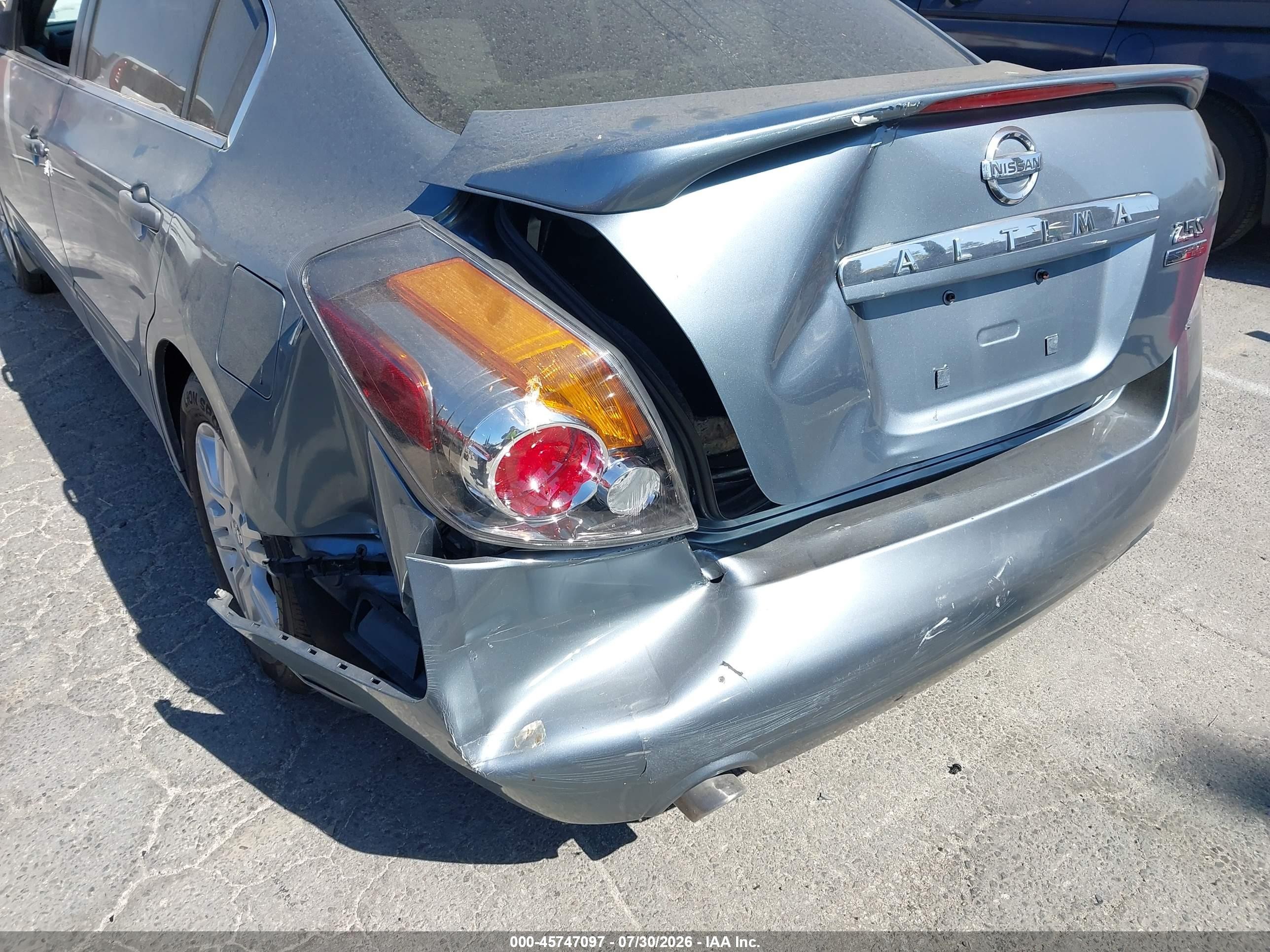 2012 Nissan Altima 2.5 S Blue vin: 1N4AL2AP7CN472373