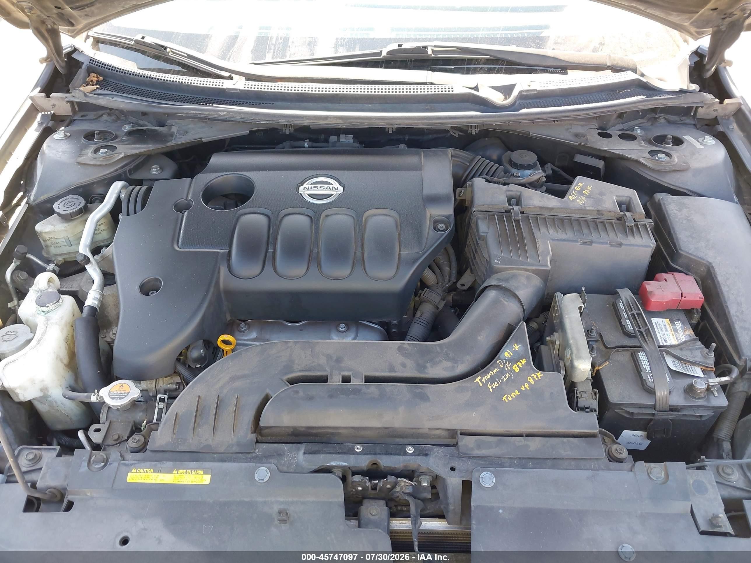 2012 Nissan Altima 2.5 S Blue vin: 1N4AL2AP7CN472373