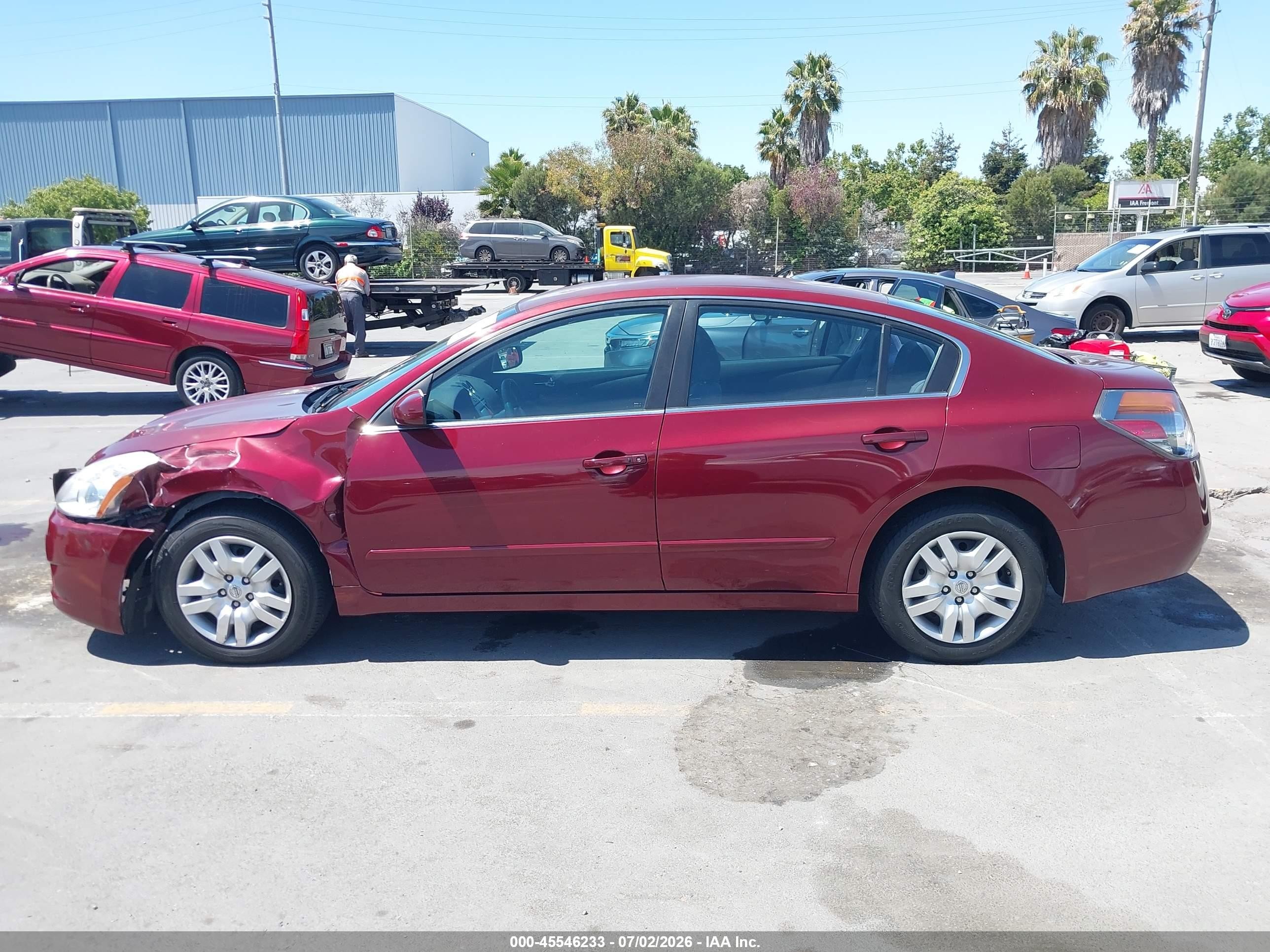 2012 Nissan Altima 2.5 S Maroon vin: 1N4AL2AP7CN482143