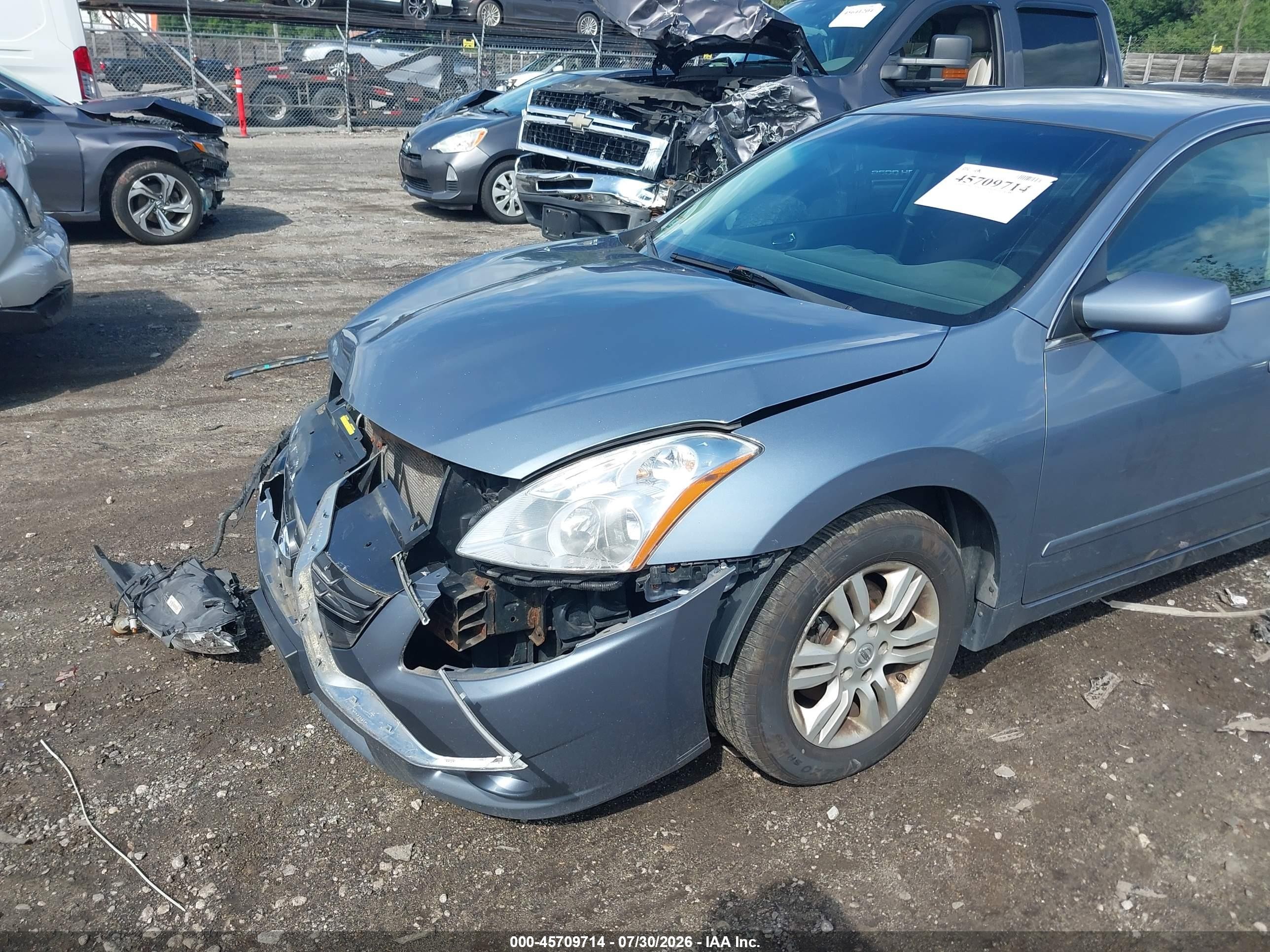 2012 Nissan Altima 2.5 S Серый vin: 1N4AL2AP7CN490369