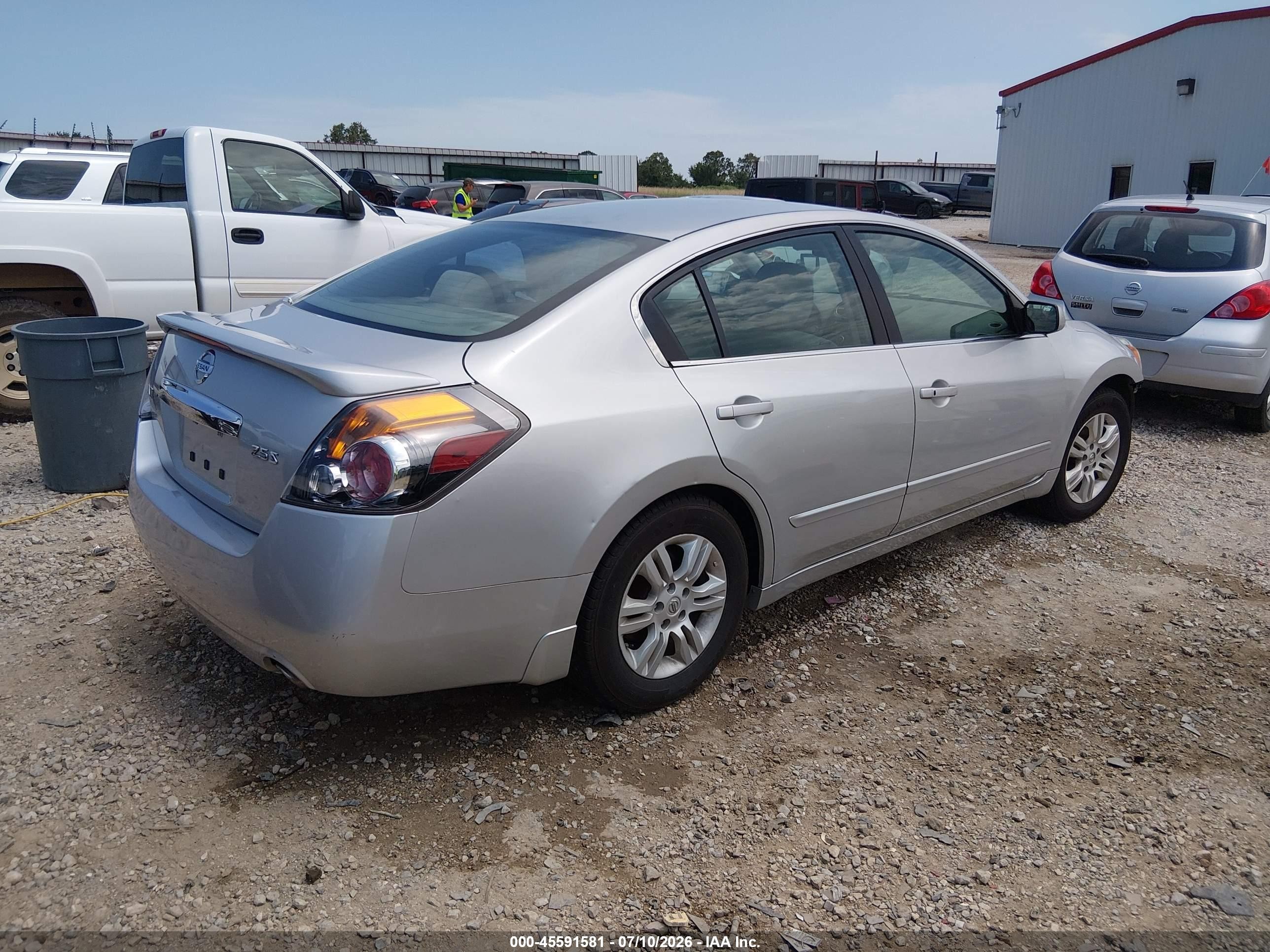 2012 Nissan Altima 2.5 S Silver vin: 1N4AL2AP7CN503766