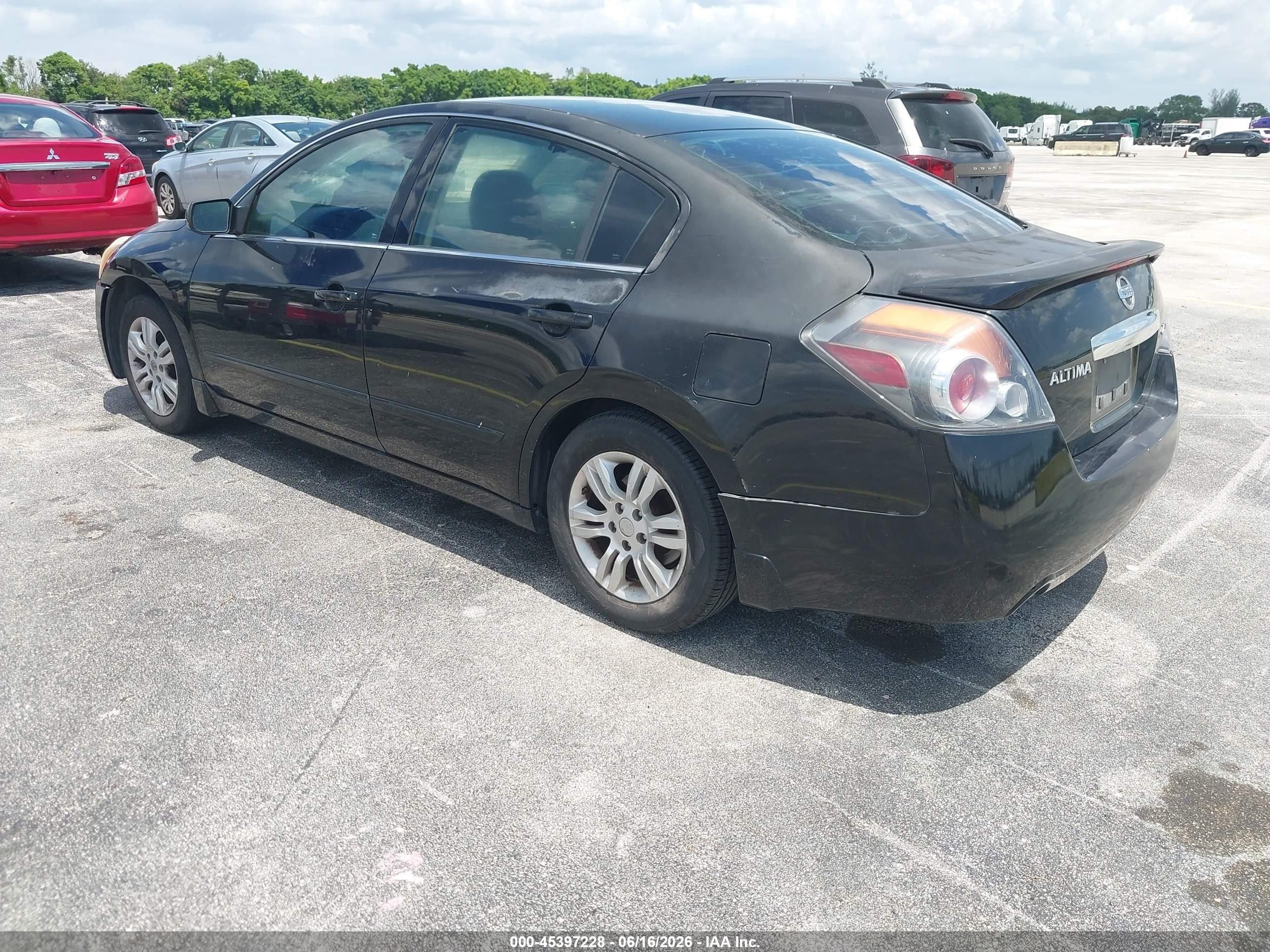 2012 Nissan Altima 2.5 S Черный vin: 1N4AL2AP7CN506991