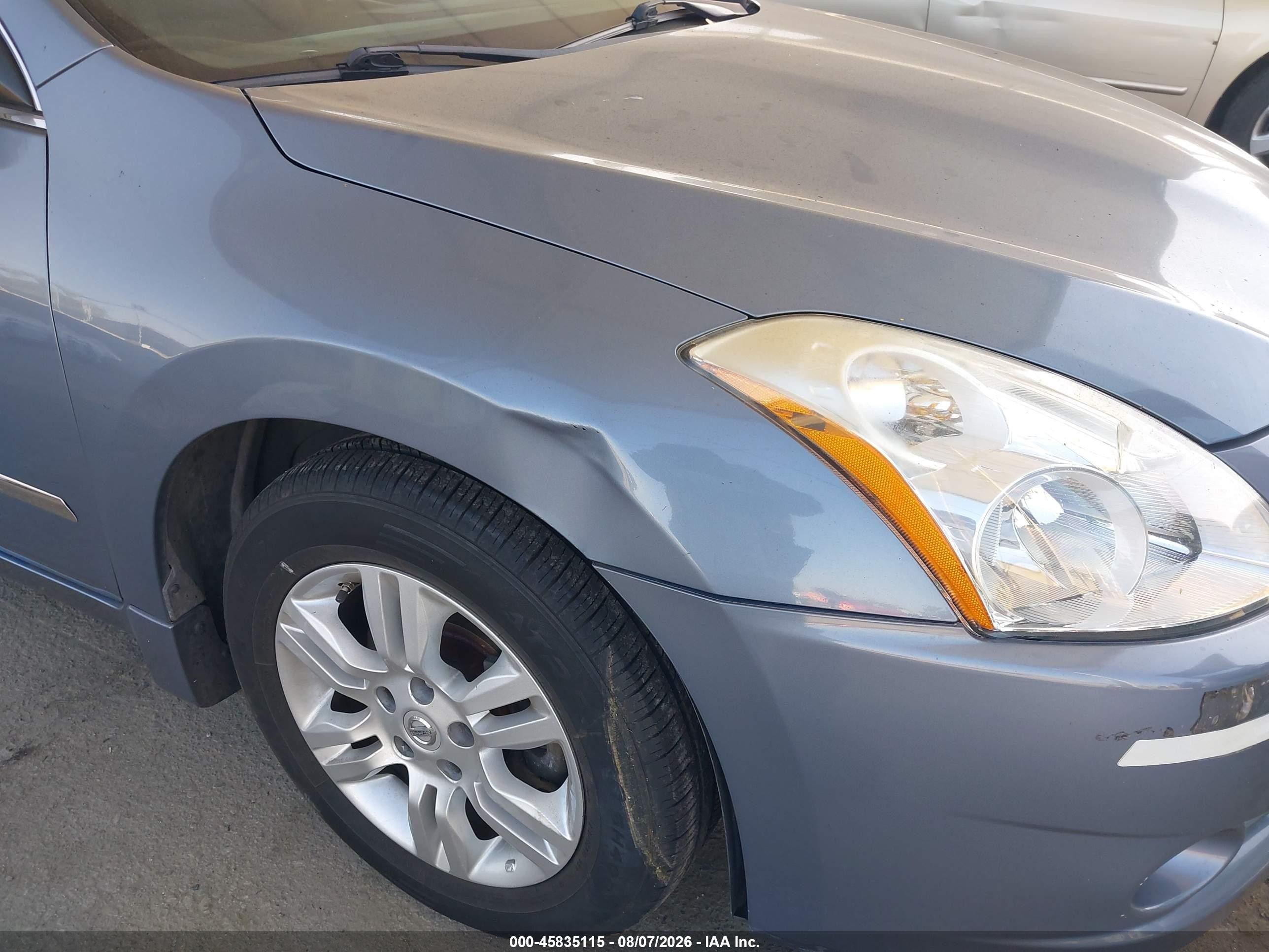 2012 Nissan Altima 2.5 S Light Blue vin: 1N4AL2AP7CN507672