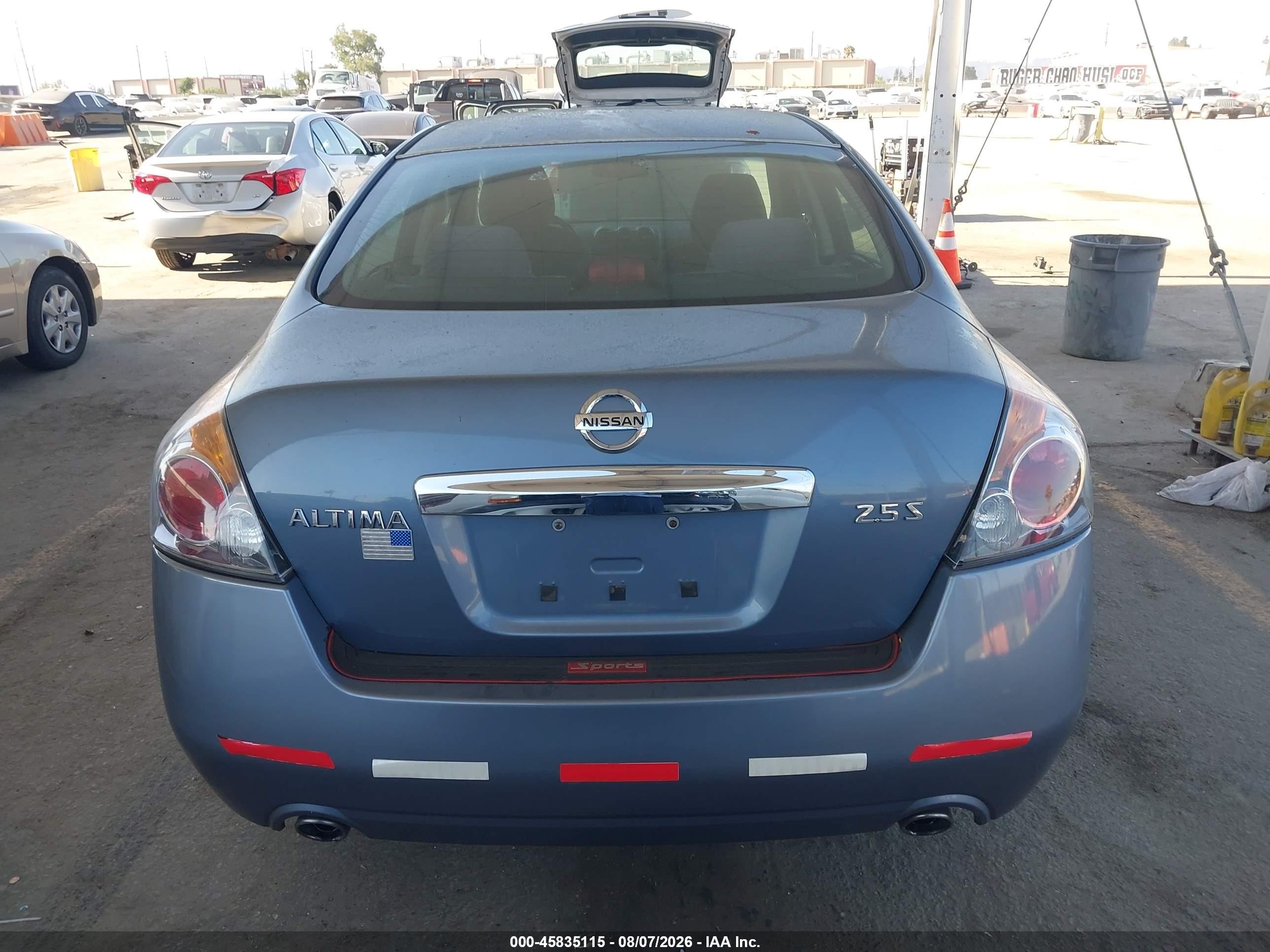 2012 Nissan Altima 2.5 S Light Blue vin: 1N4AL2AP7CN507672