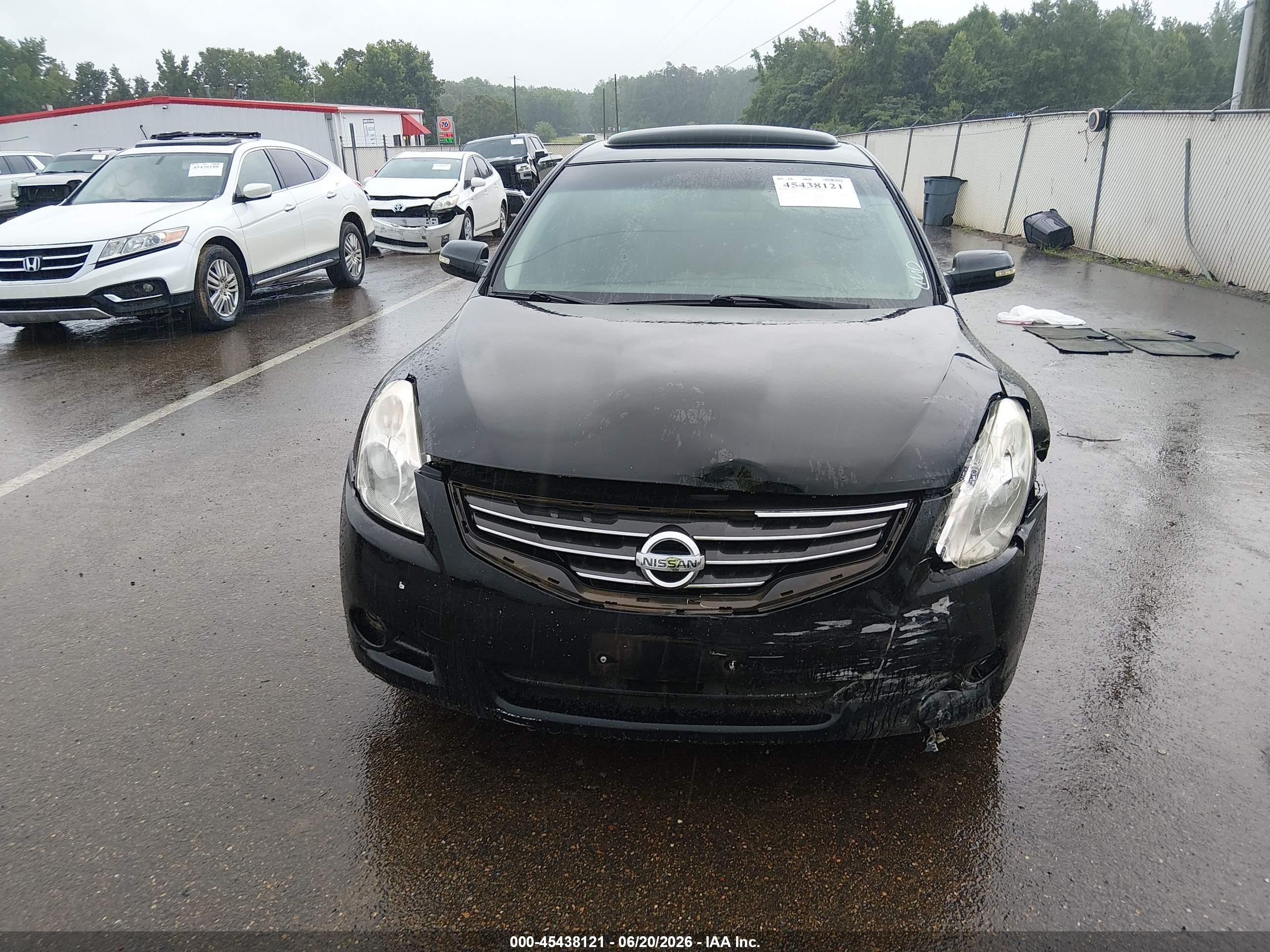 2012 Nissan Altima 2.5 S Black vin: 1N4AL2AP7CN515187