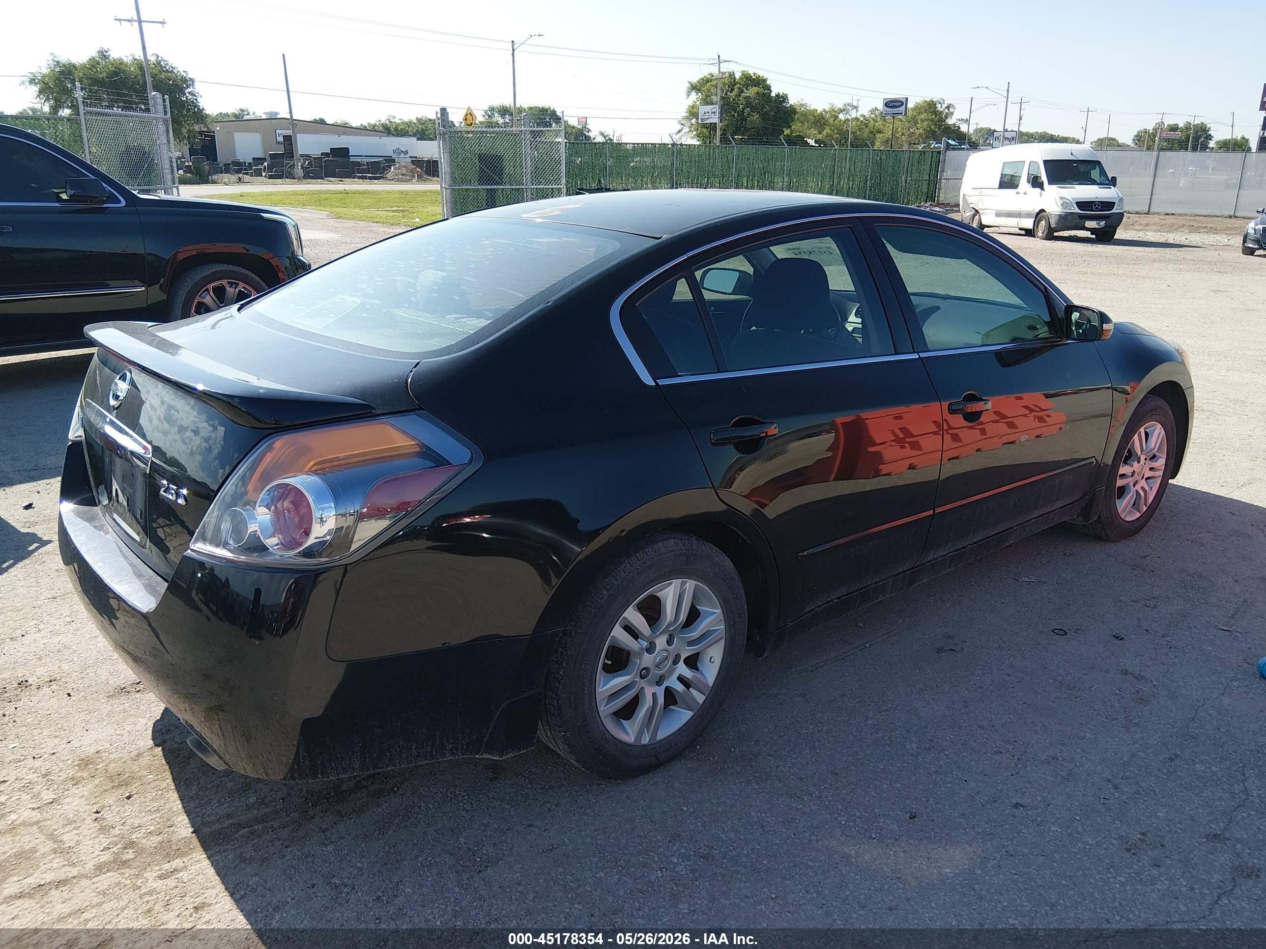2012 Nissan Altima 2.5 S Black vin: 1N4AL2AP7CN519949