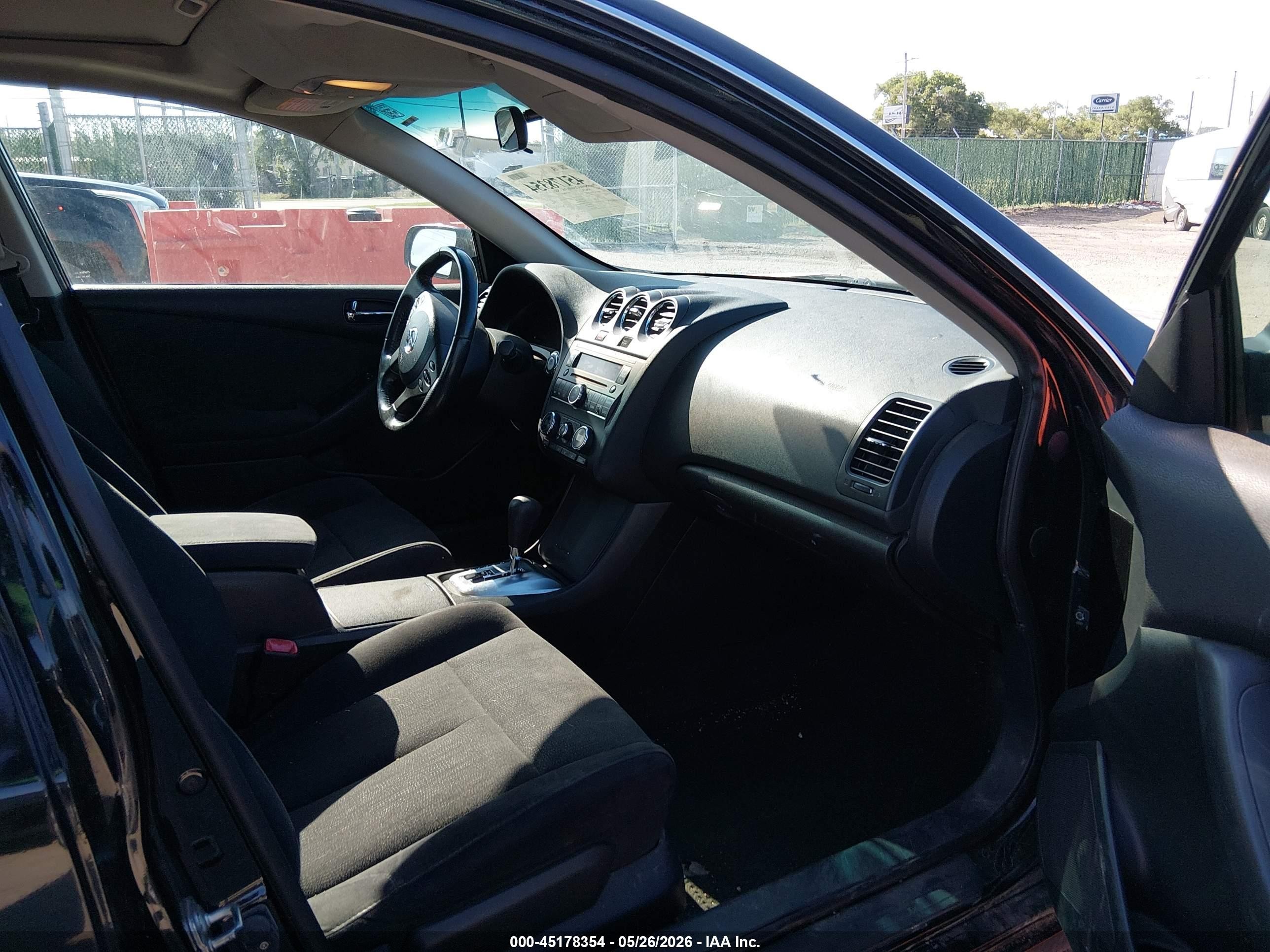 2012 Nissan Altima 2.5 S Black vin: 1N4AL2AP7CN519949