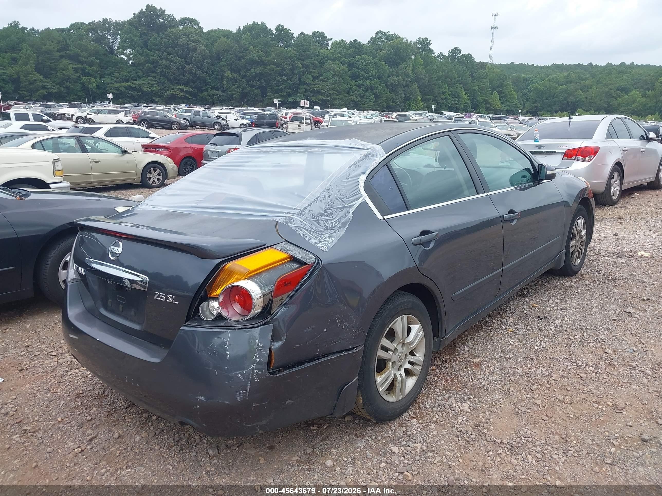 2012 Nissan Altima 2.5 S Черный vin: 1N4AL2AP7CN534189