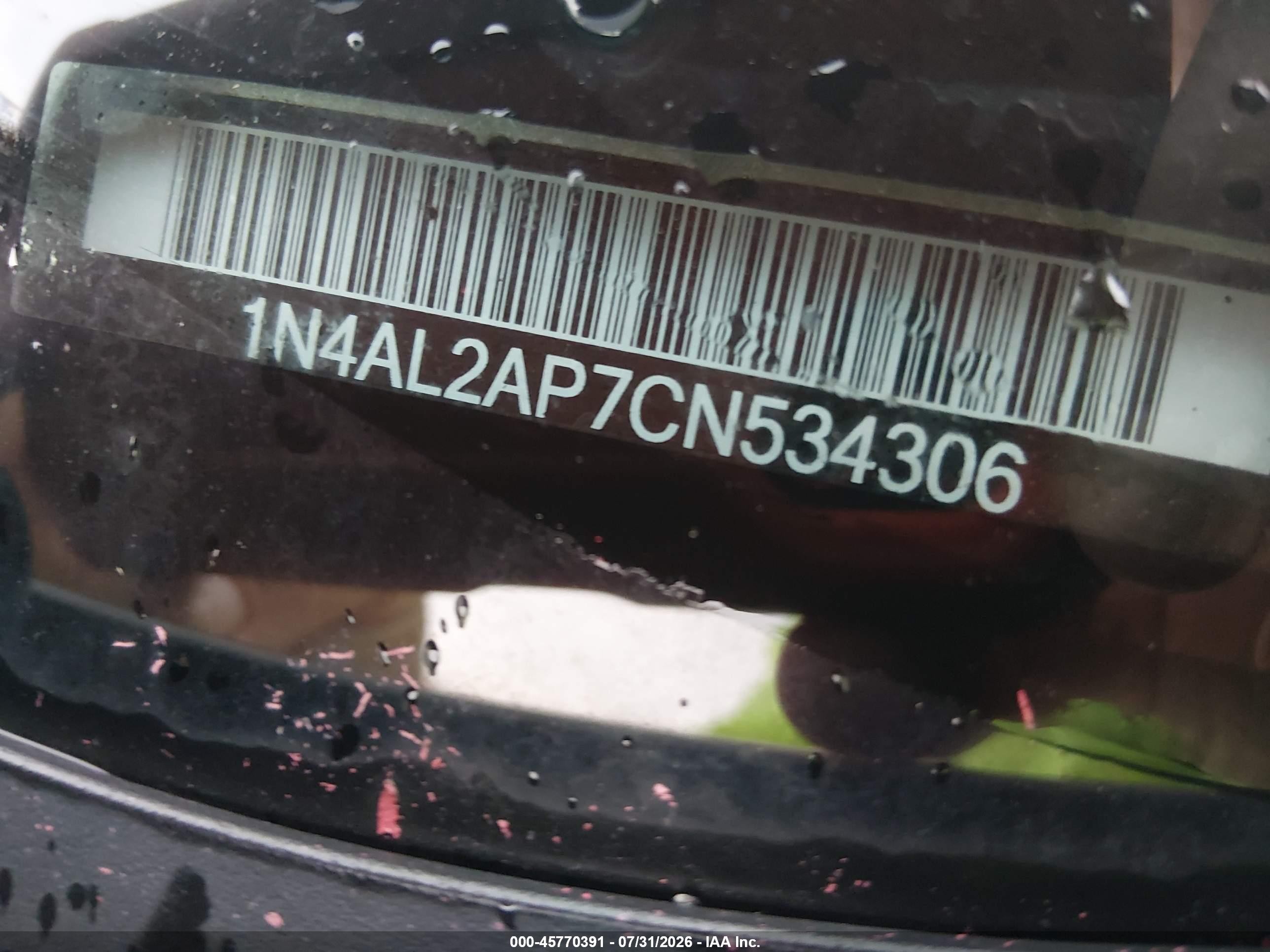 2012 Nissan Altima 2.5 S Серебряный vin: 1N4AL2AP7CN534306
