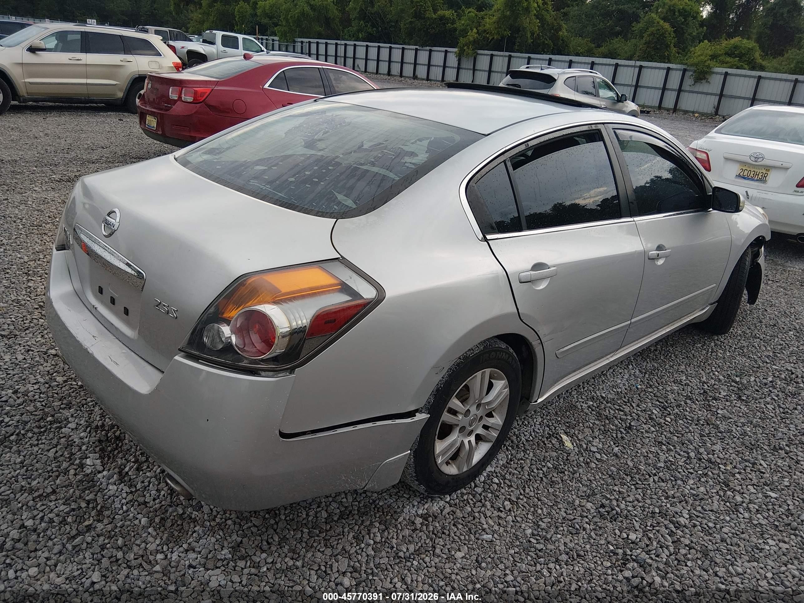 2012 Nissan Altima 2.5 S Серебряный vin: 1N4AL2AP7CN534306