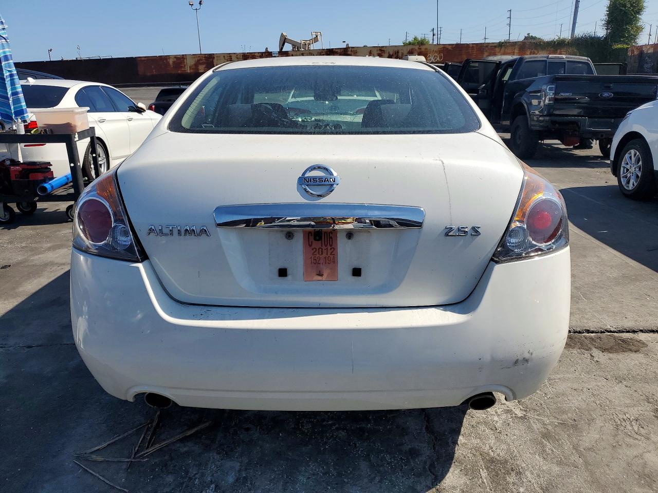 2012 Nissan Altima 2.5 White vin: 1N4AL2AP7CN537609