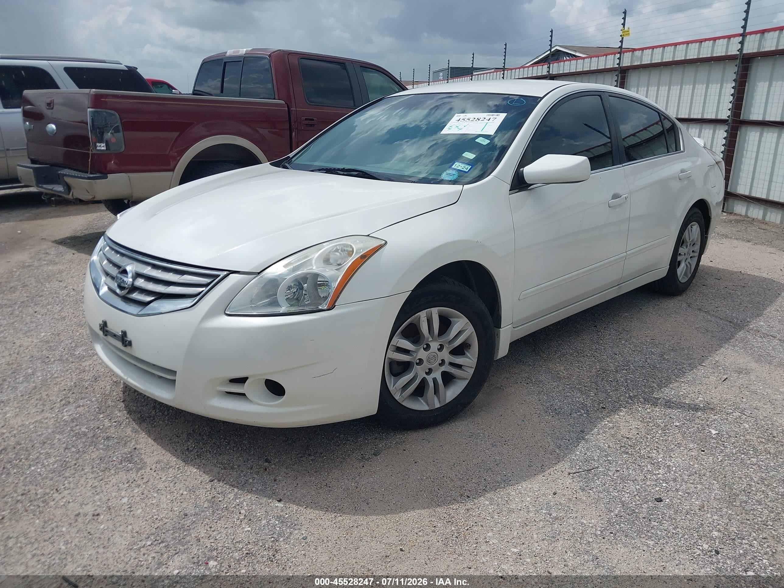 2012 Nissan Altima 2.5 S White vin: 1N4AL2AP7CN569024