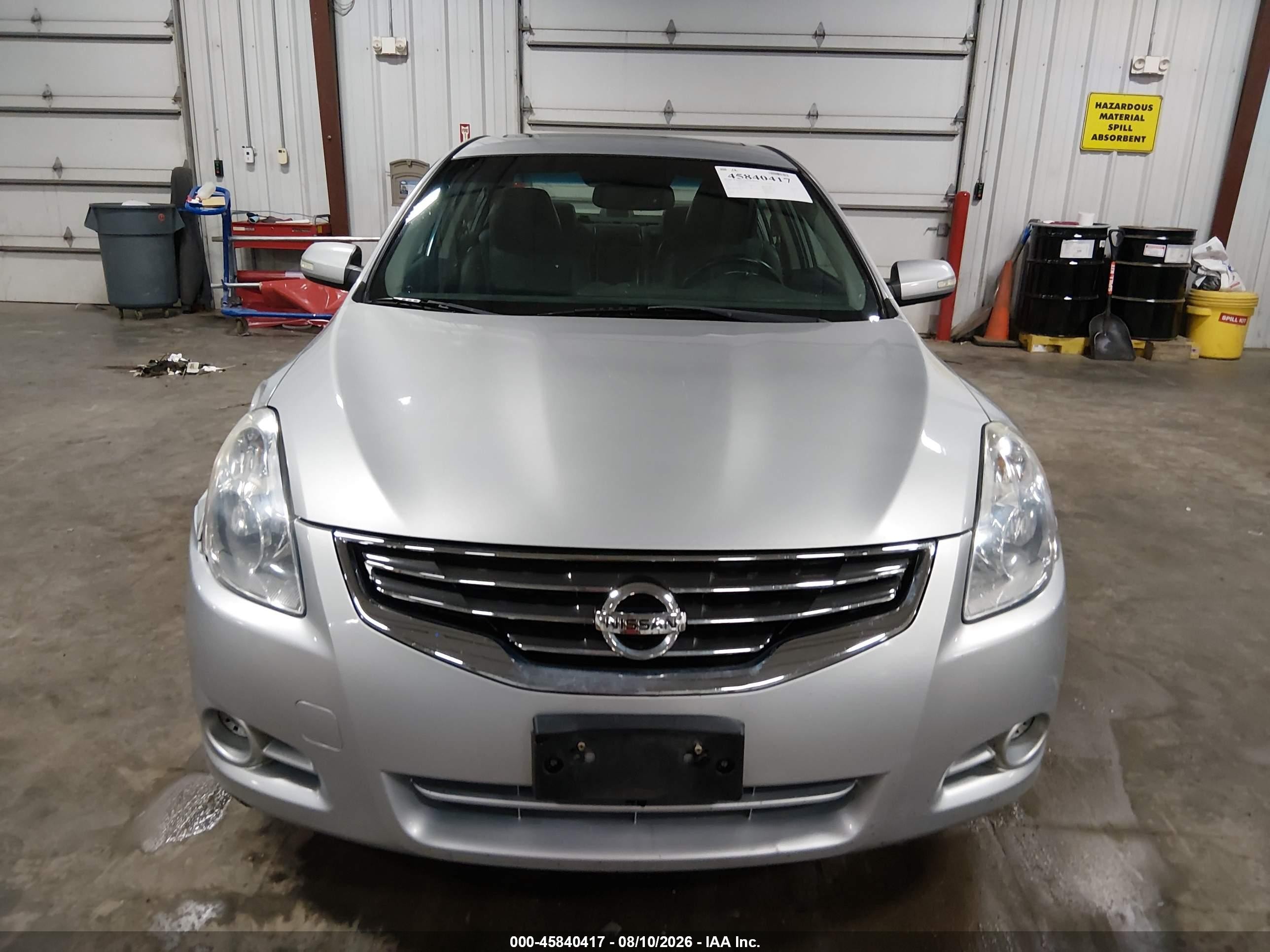 2010 Nissan Altima 2.5 S Silver vin: 1N4AL2AP8AC165500