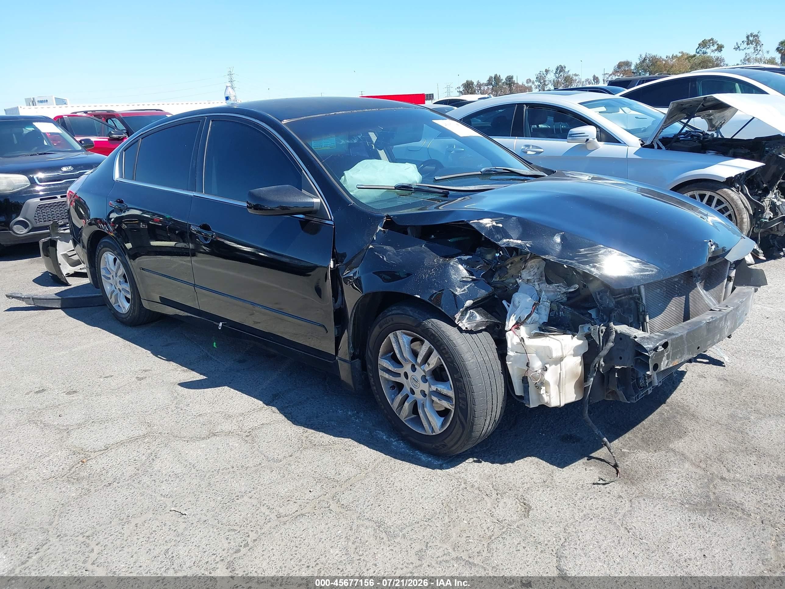 2010 Nissan Altima 2.5 S Black vin: 1N4AL2AP8AN448824