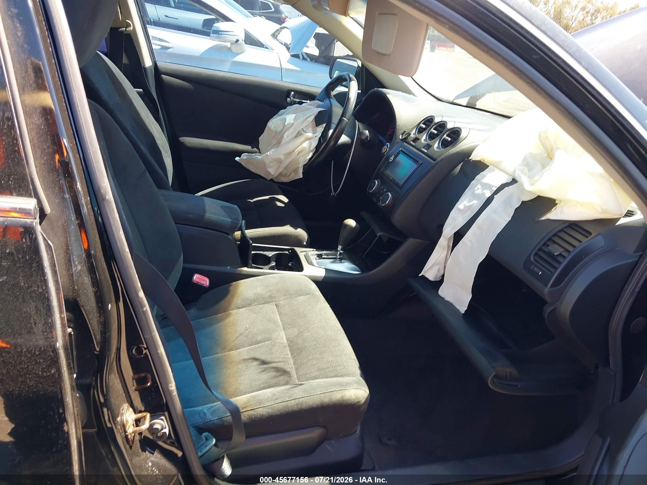 2010 Nissan Altima 2.5 S Black vin: 1N4AL2AP8AN448824