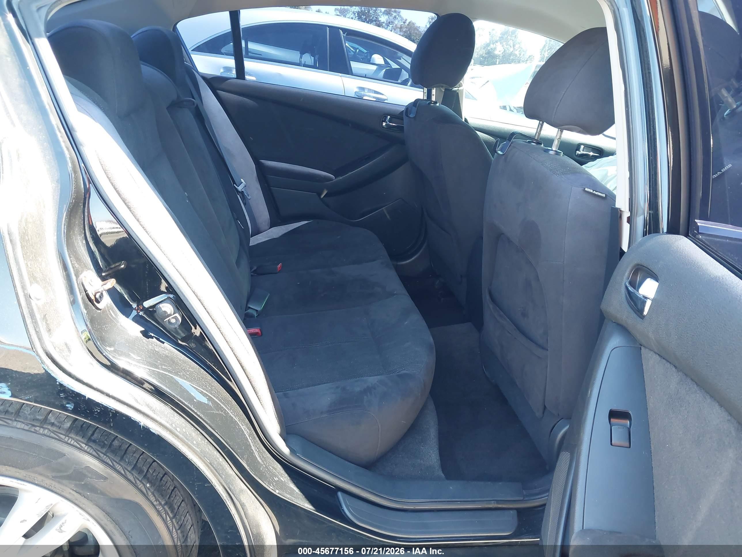 2010 Nissan Altima 2.5 S Black vin: 1N4AL2AP8AN448824