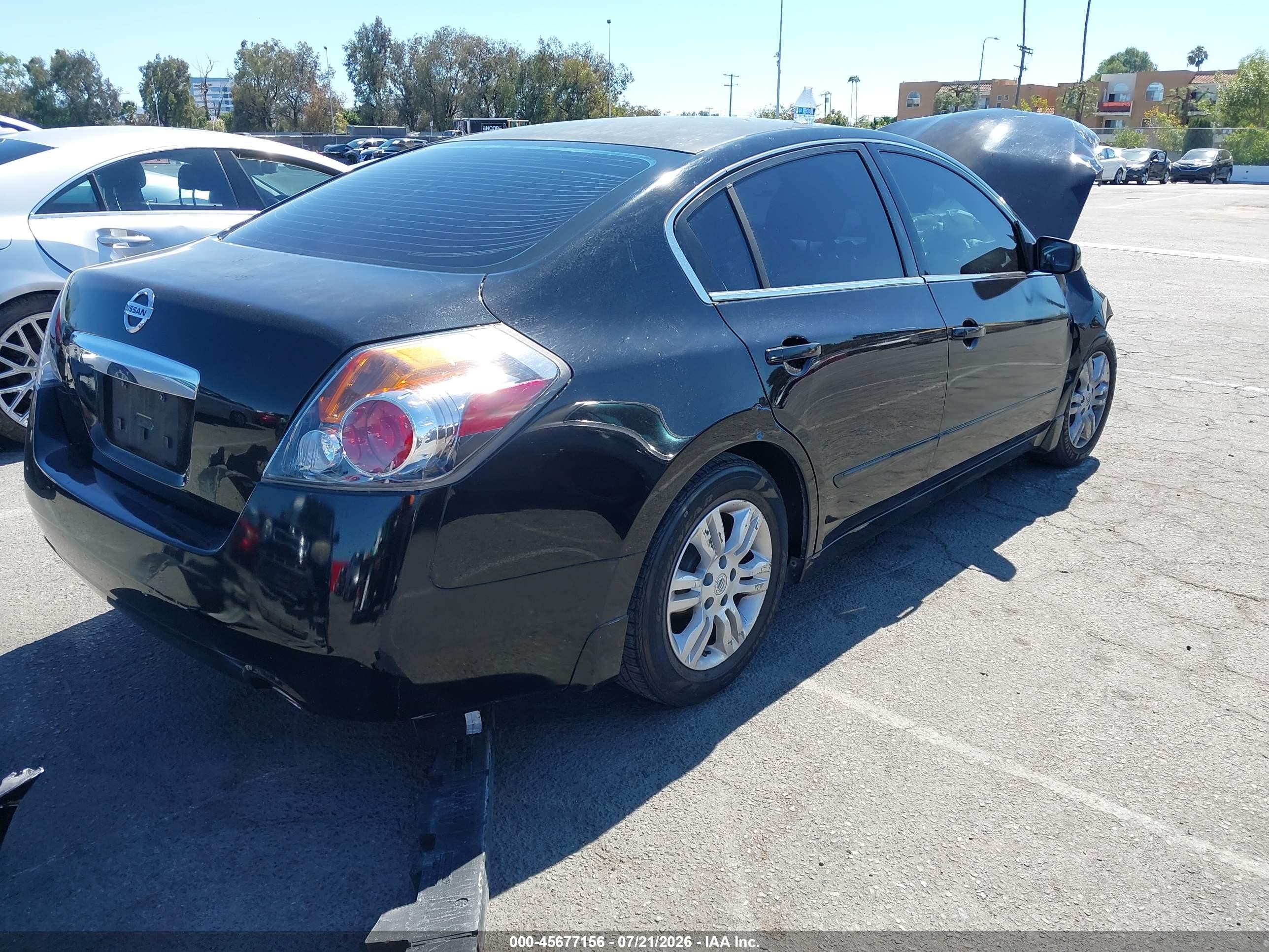 2010 Nissan Altima 2.5 S Black vin: 1N4AL2AP8AN448824