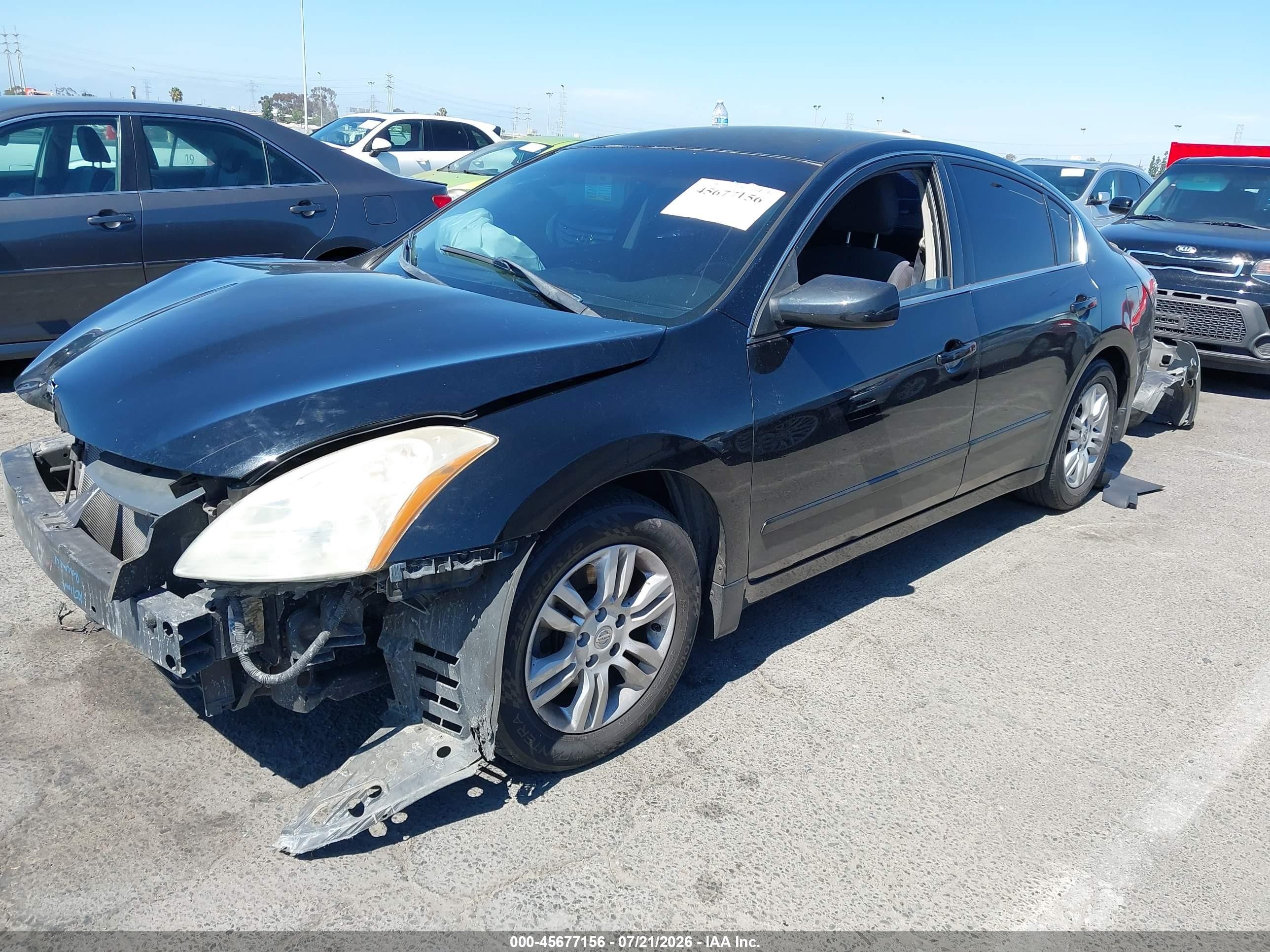 2010 Nissan Altima 2.5 S Black vin: 1N4AL2AP8AN448824