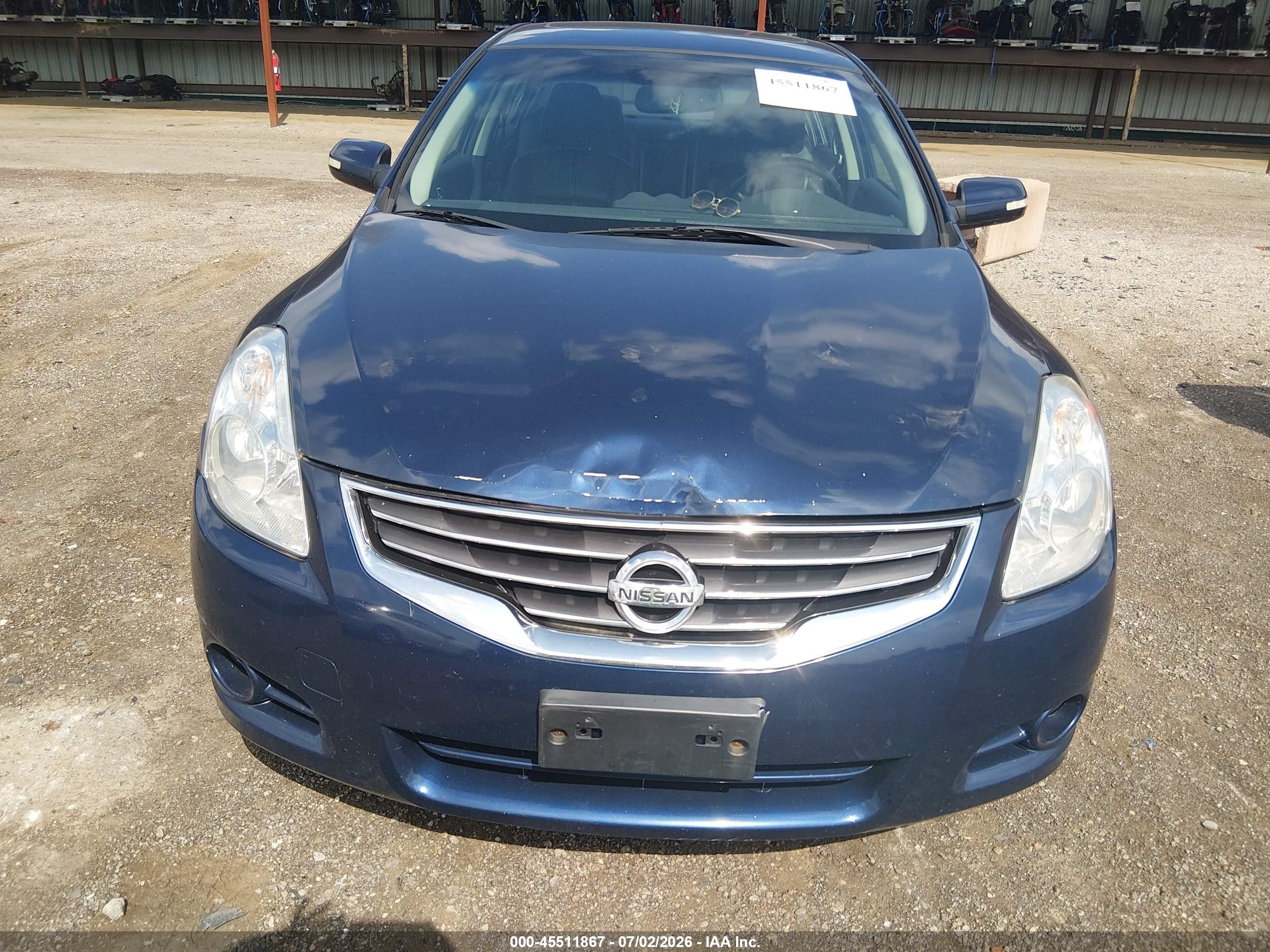 2010 Nissan Altima 2.5 S Blue vin: 1N4AL2AP8AN449374